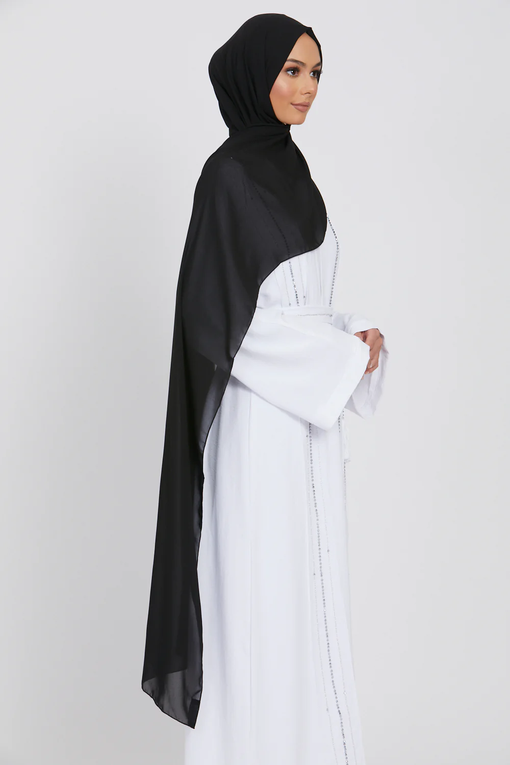 MAXI Luxury Georgette Hijab - Black - Image 4