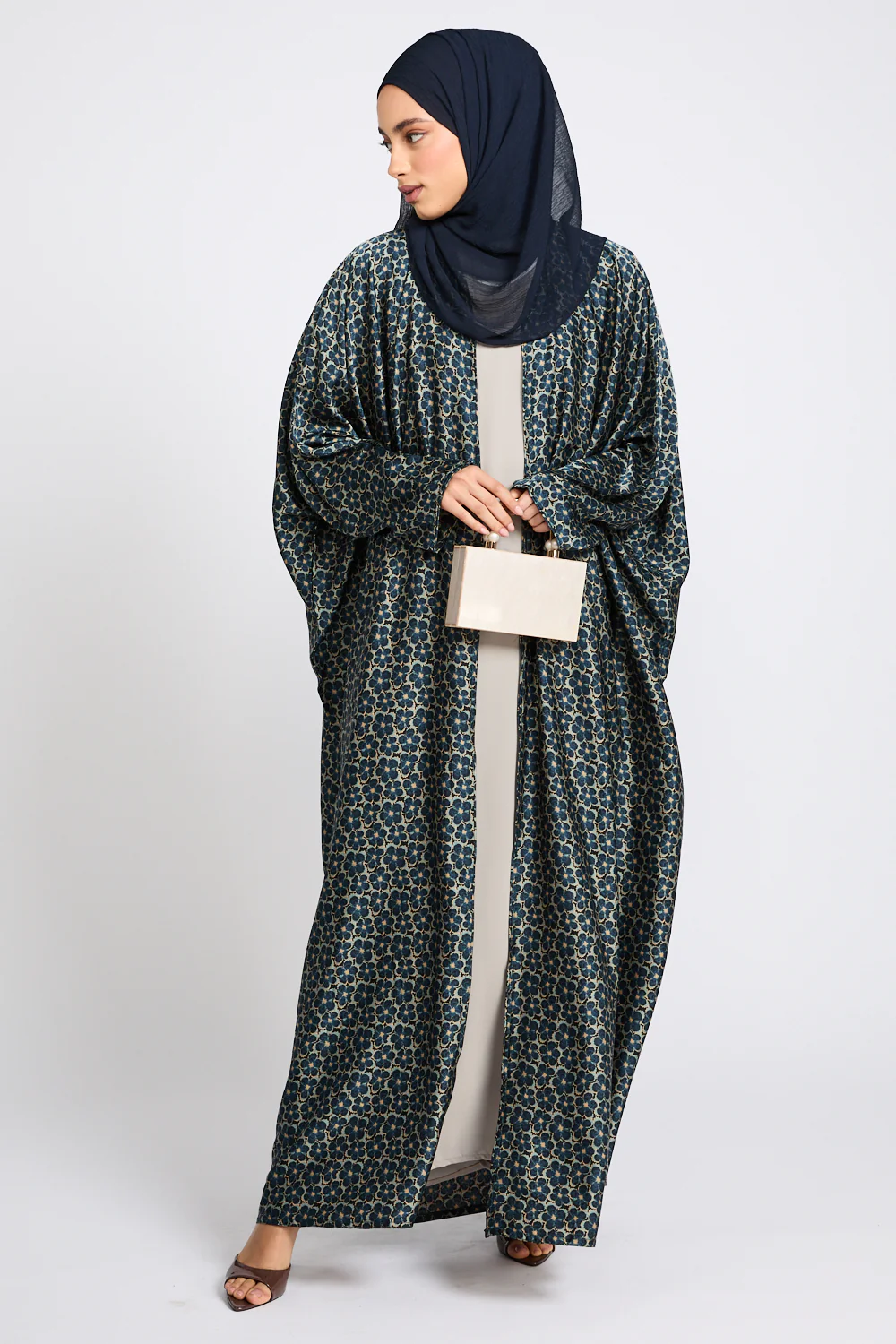 Mosaic Bloom Open Bisht - LIMITED EDITION