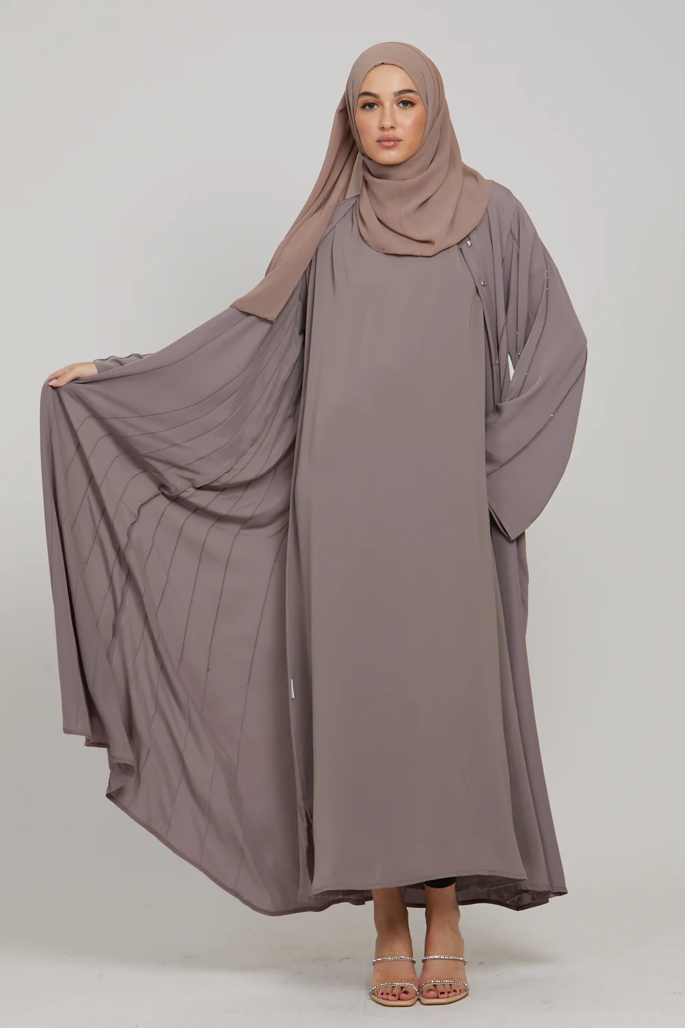 Premium Nidha Inner Slip Dress - Taupe - Image 2
