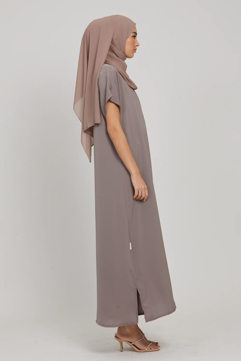 Premium Nidha Inner Slip Dress - Taupe - Image 6