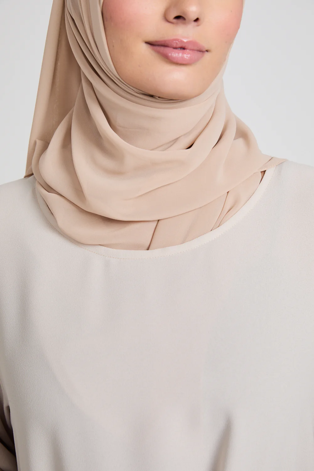 Nude Inner Slip Dress - LONG SLEEVE - Image 2