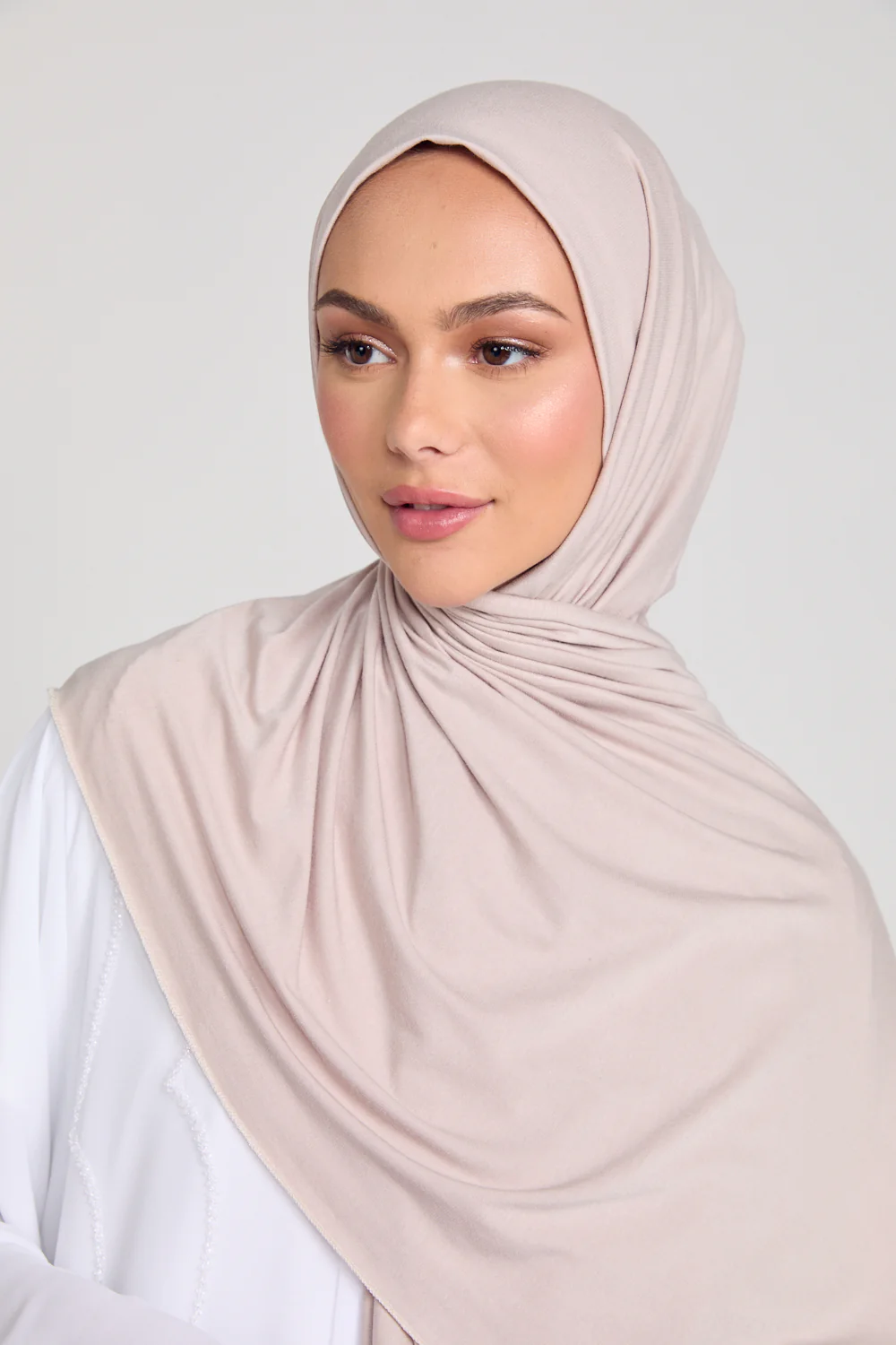 Nude Jersey Hijab - Image 4