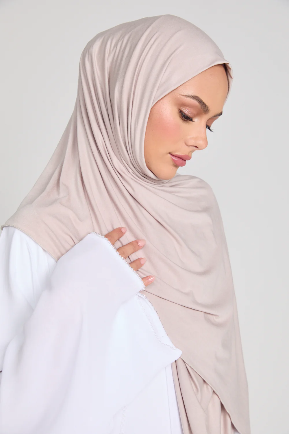 Nude Jersey Hijab - Image 5