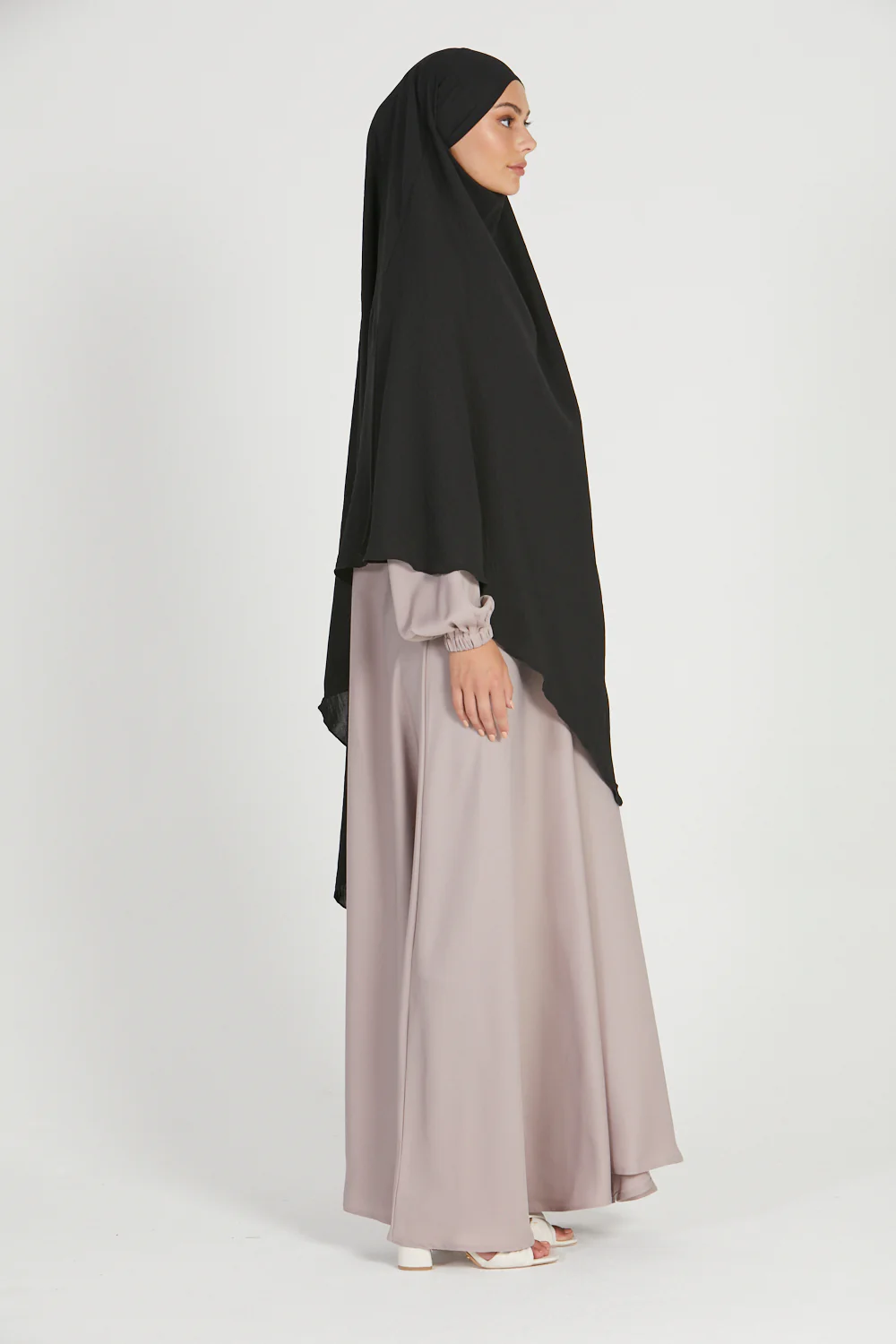 One Layer Khimar - Black - Image 5