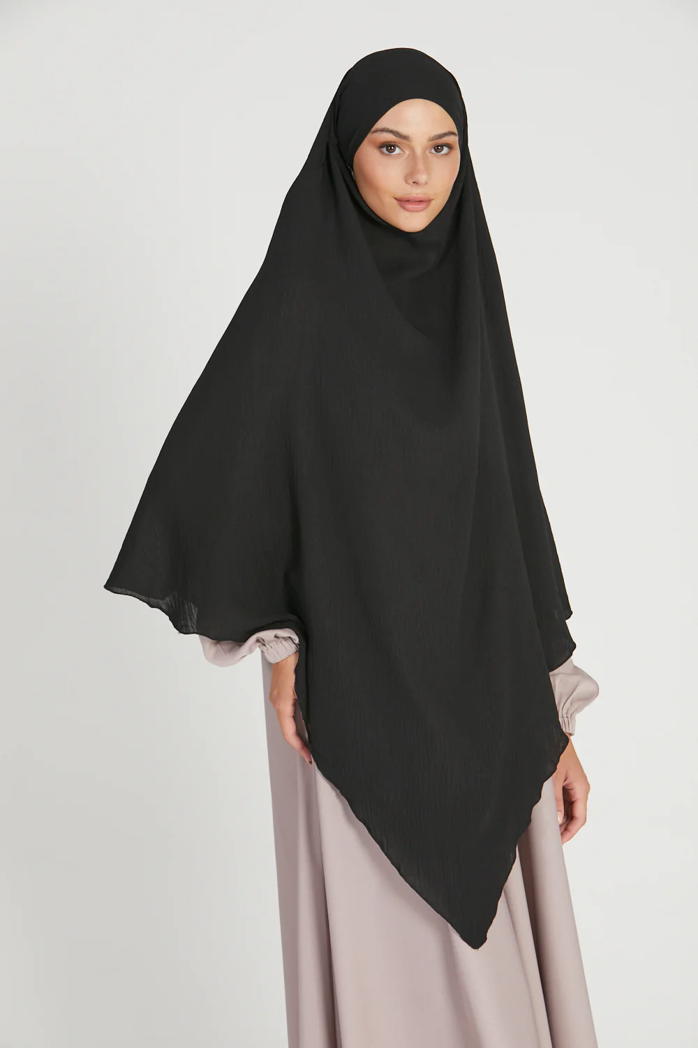 One Layer Khimar - Black - Image 6