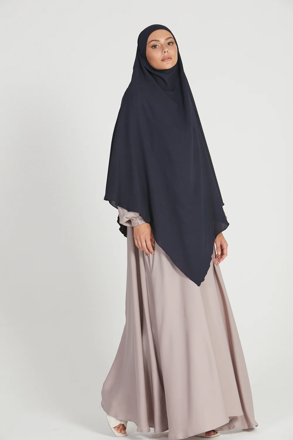 One Layer Khimar - Navy - Image 5