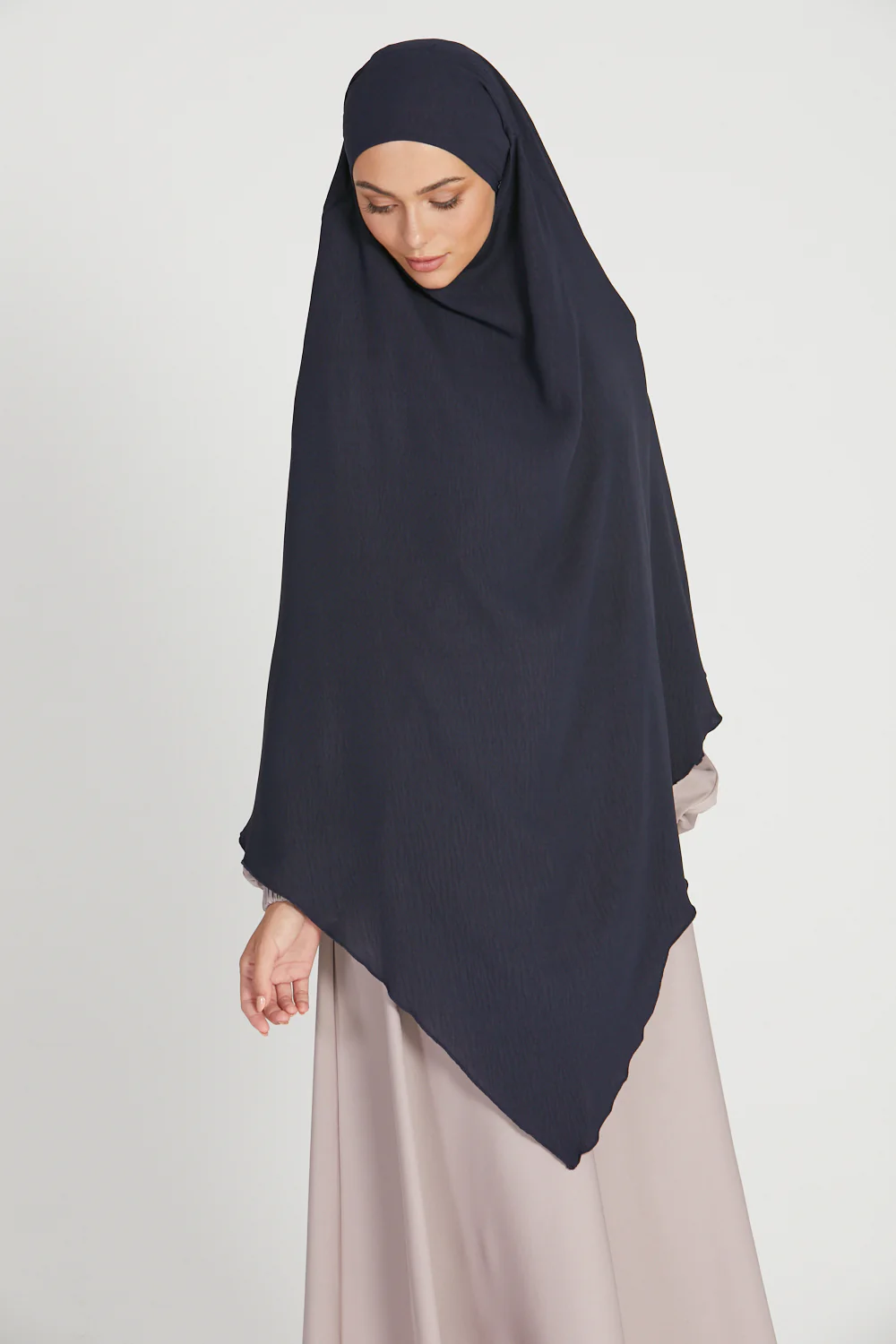 One Layer Khimar - Navy - Image 7
