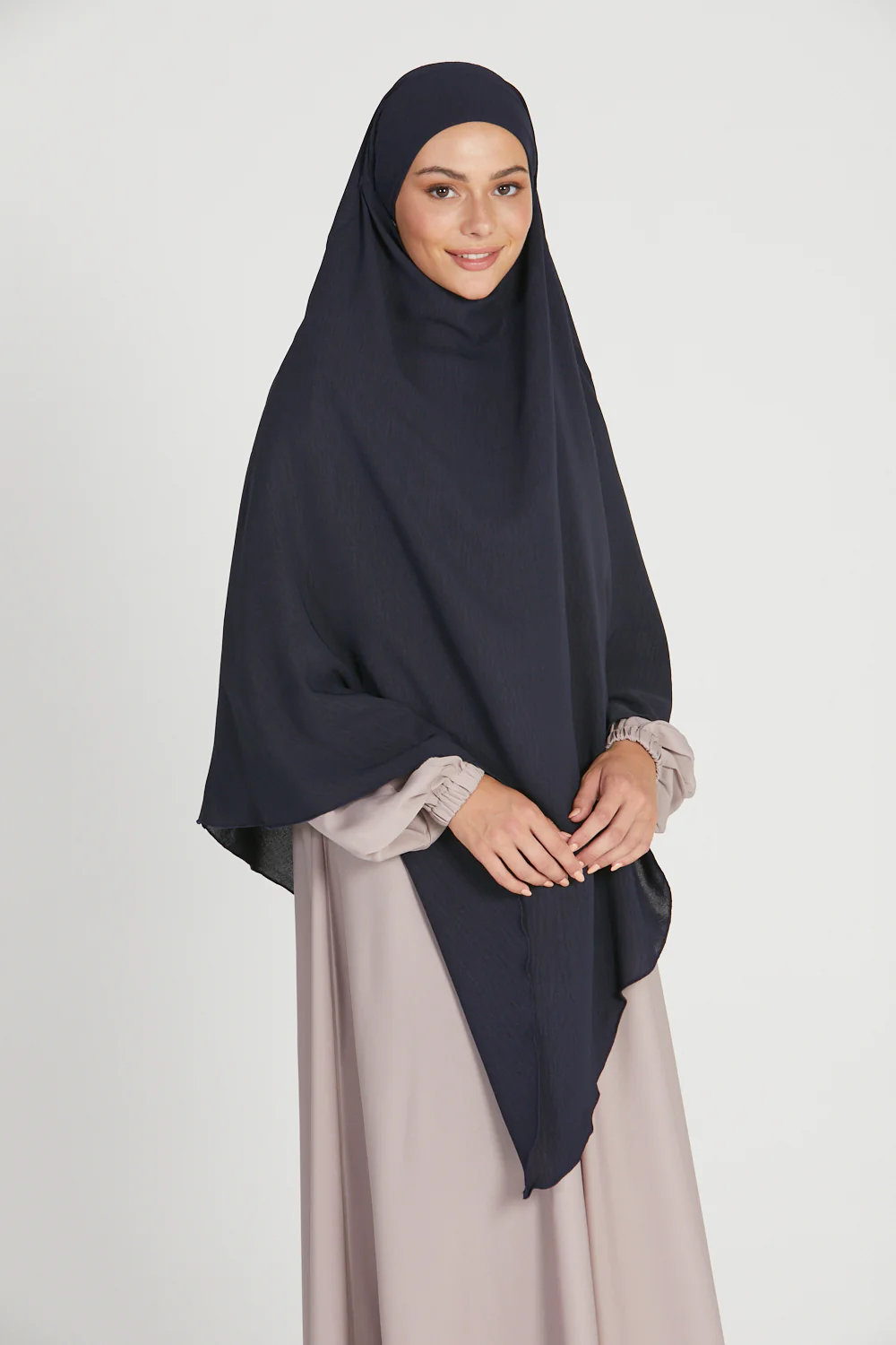 One Layer Khimar - Navy - Image 8