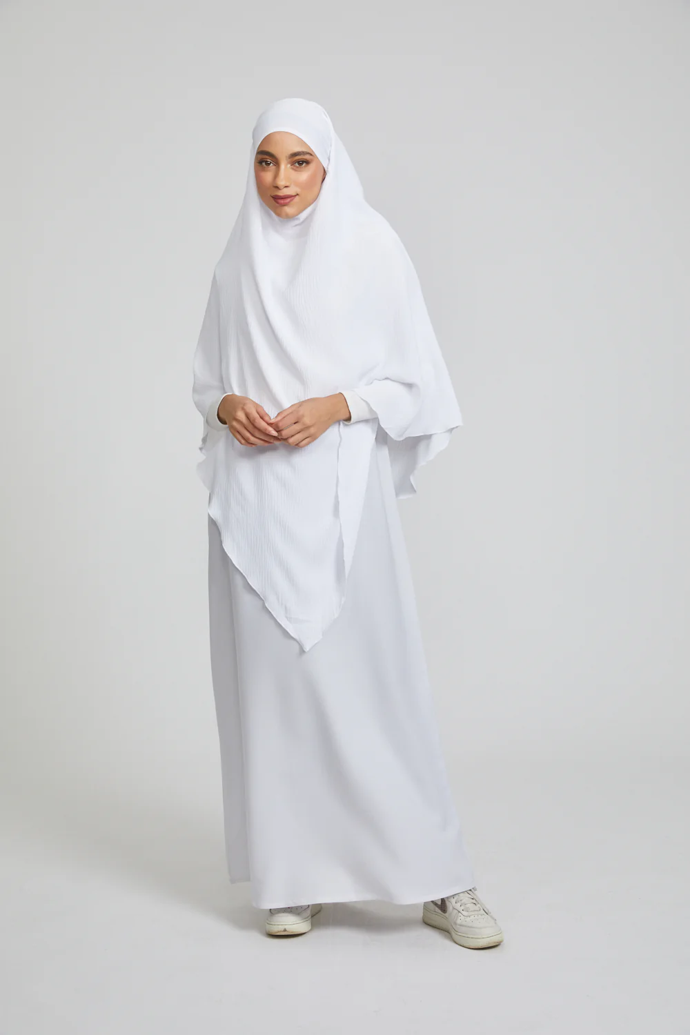 One Layer Khimar - White - Image 4