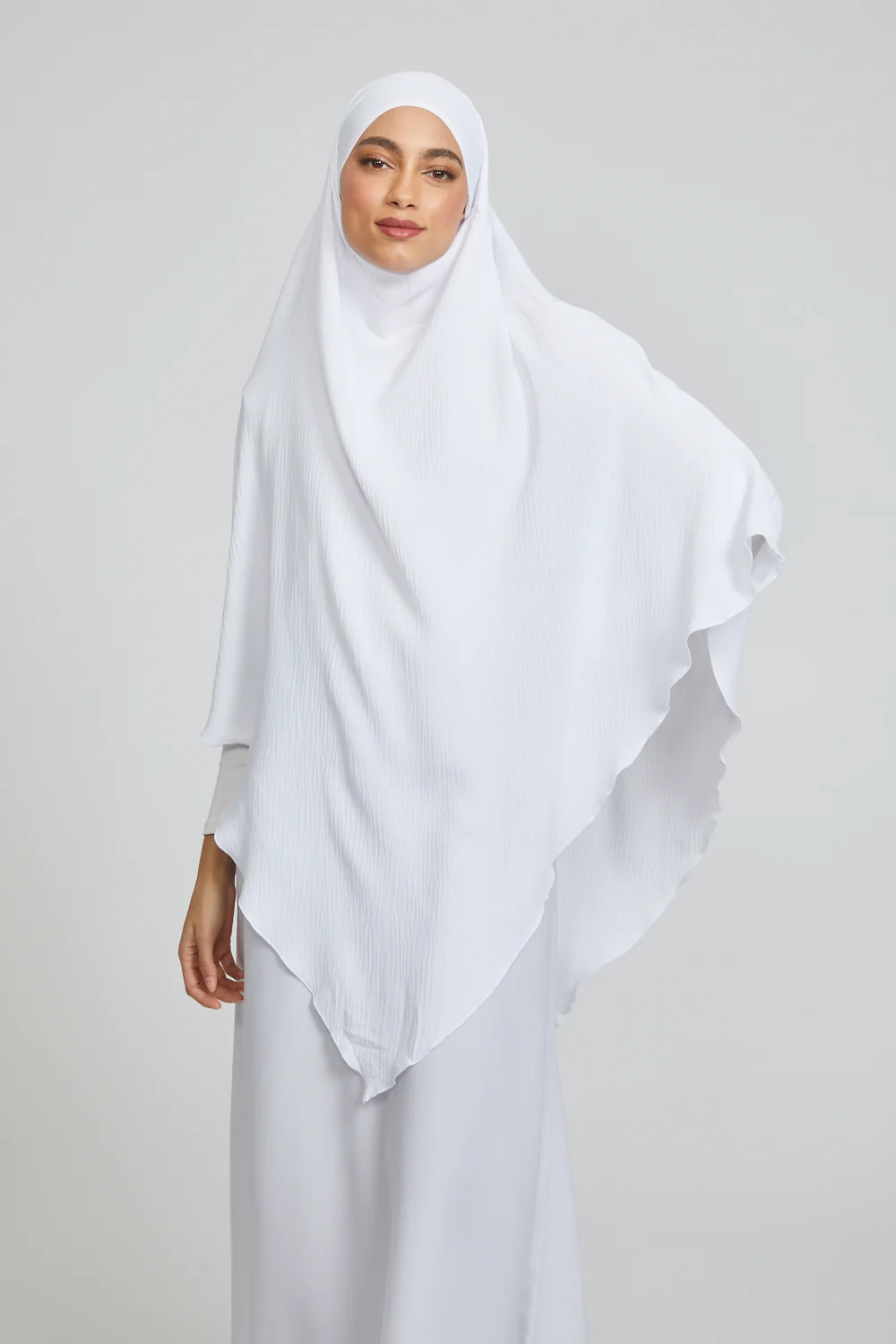 One Layer Khimar - White - Image 5