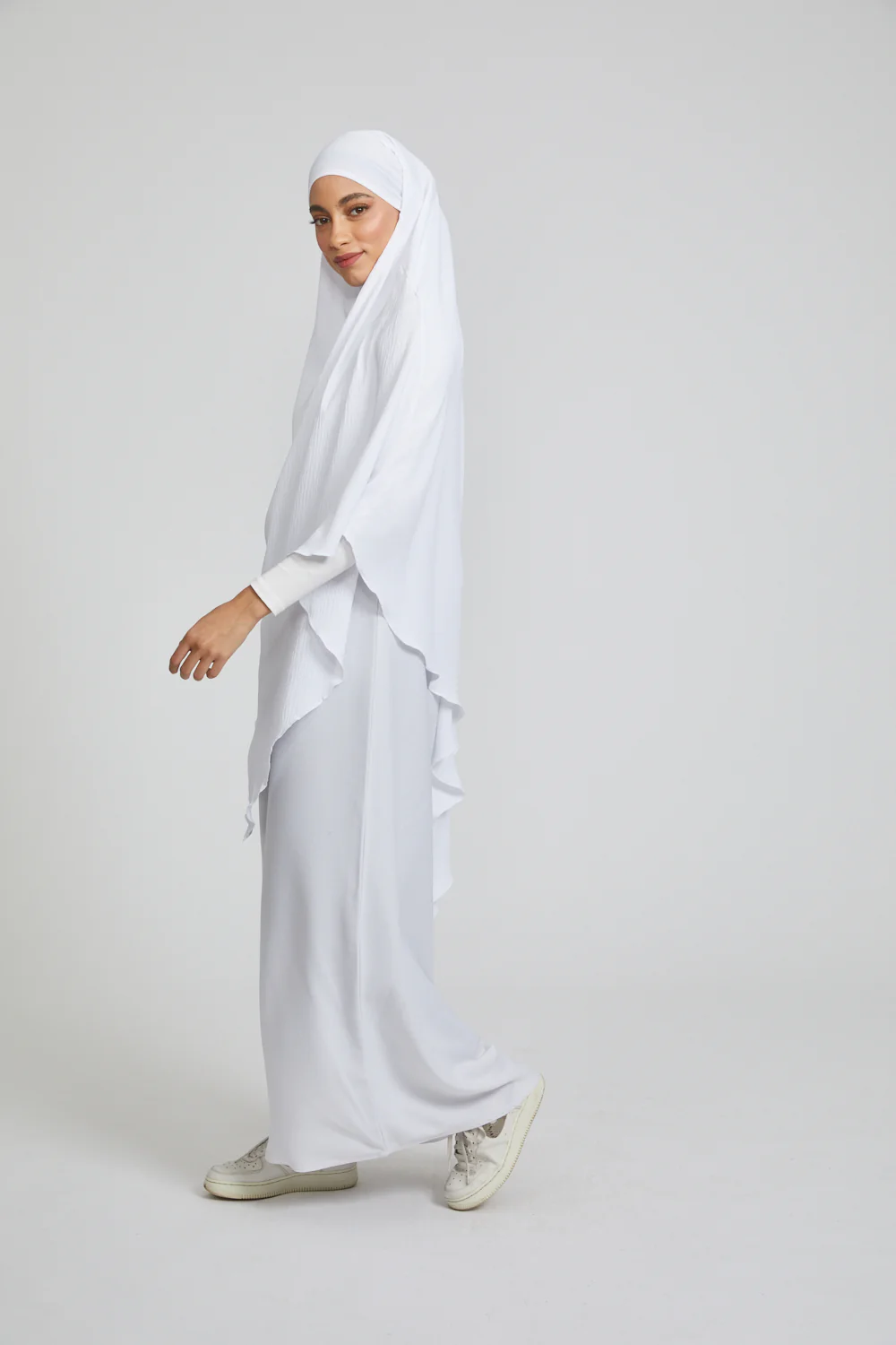 One Layer Khimar - White - Image 6