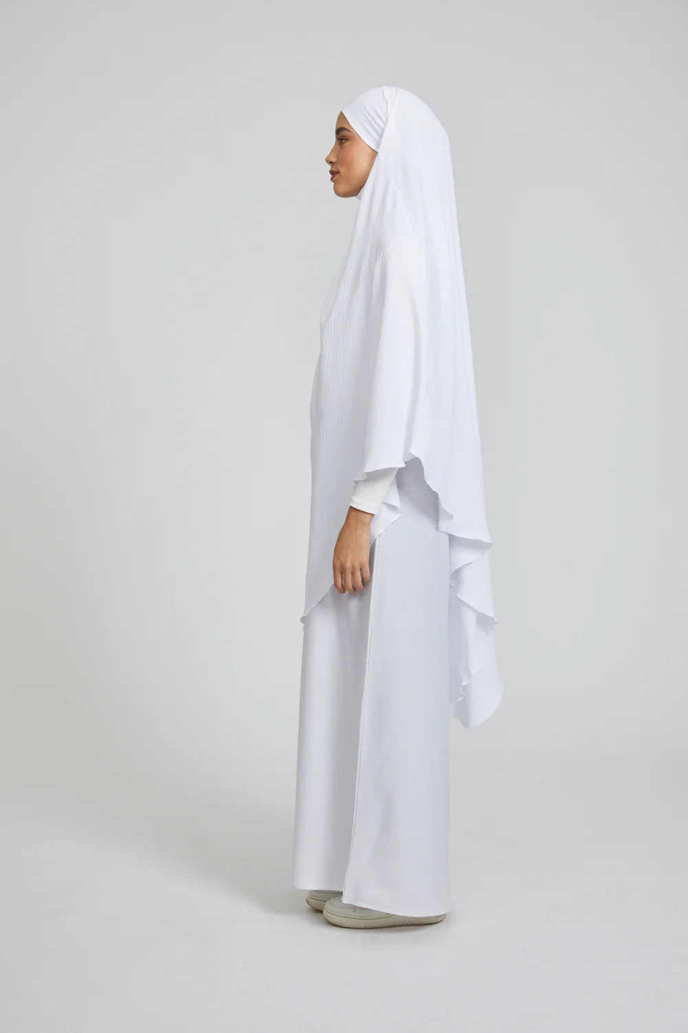 One Layer Khimar - White - Image 7