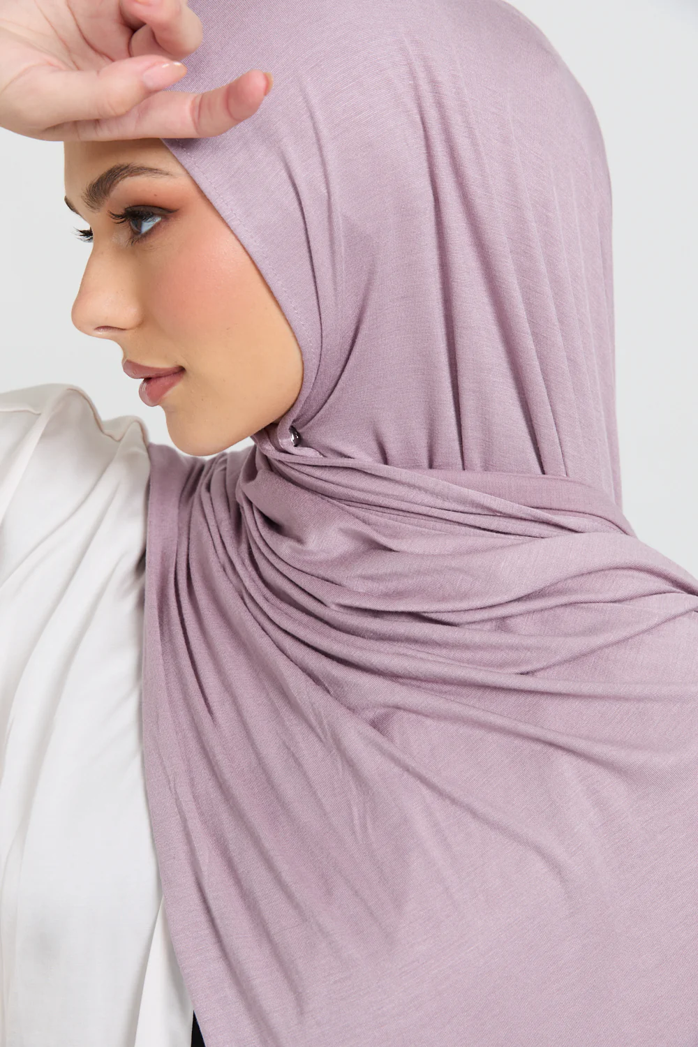Orchid Blush Jersey Hijab - Image 2