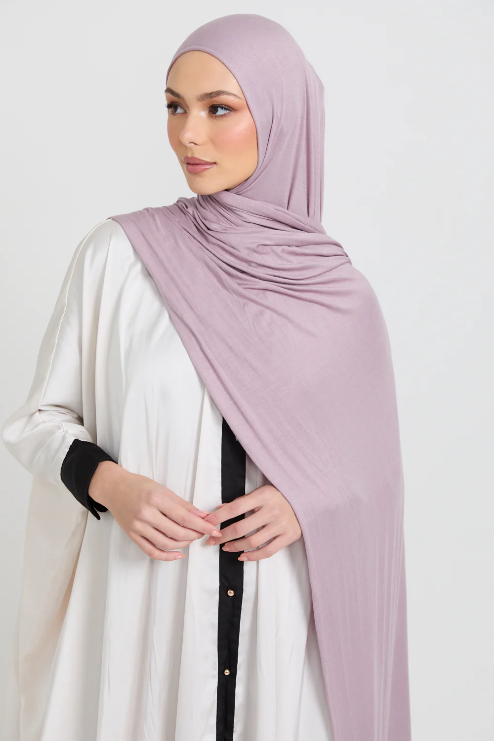 Orchid Blush Jersey Hijab - Image 4