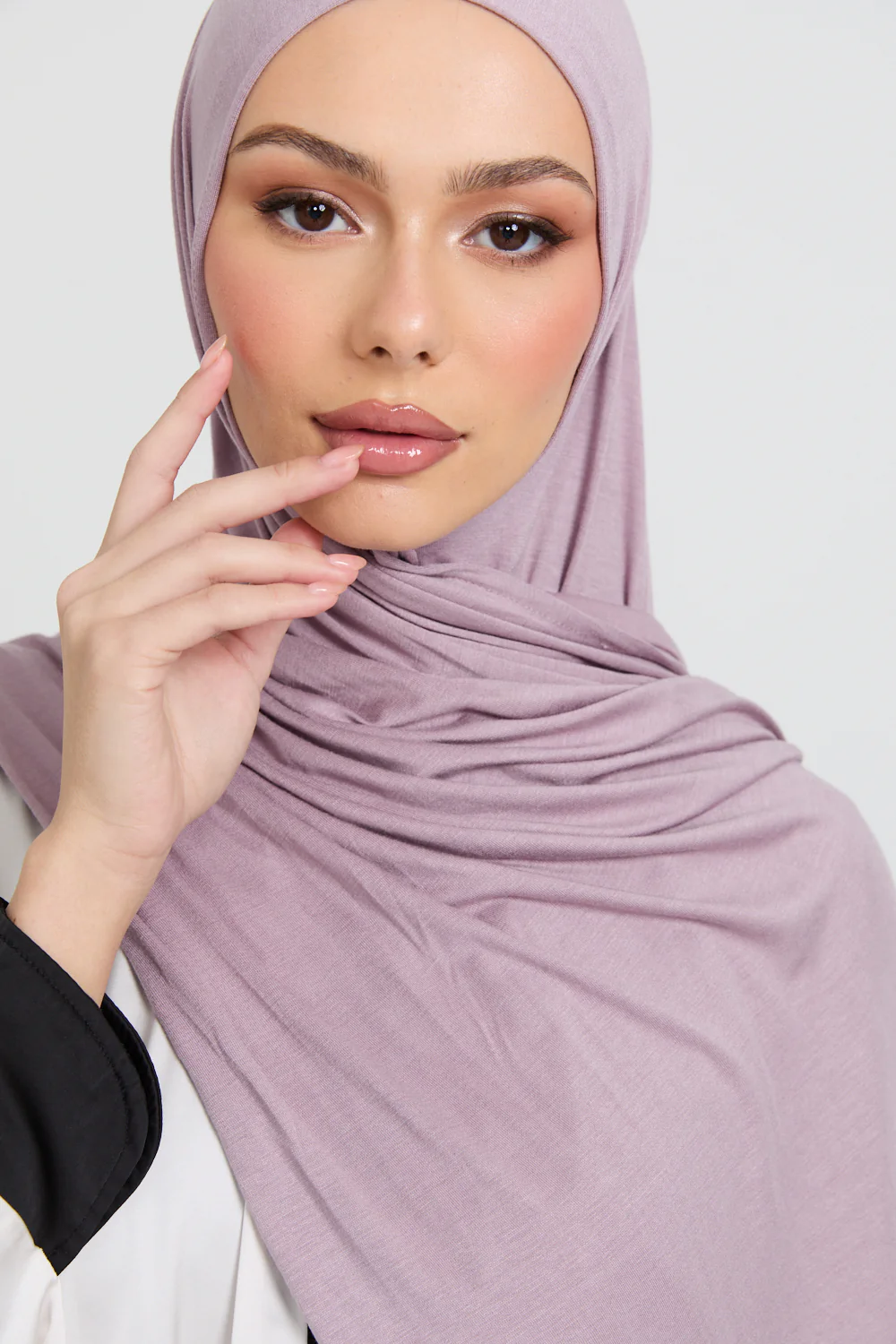 Orchid Blush Jersey Hijab - Image 6