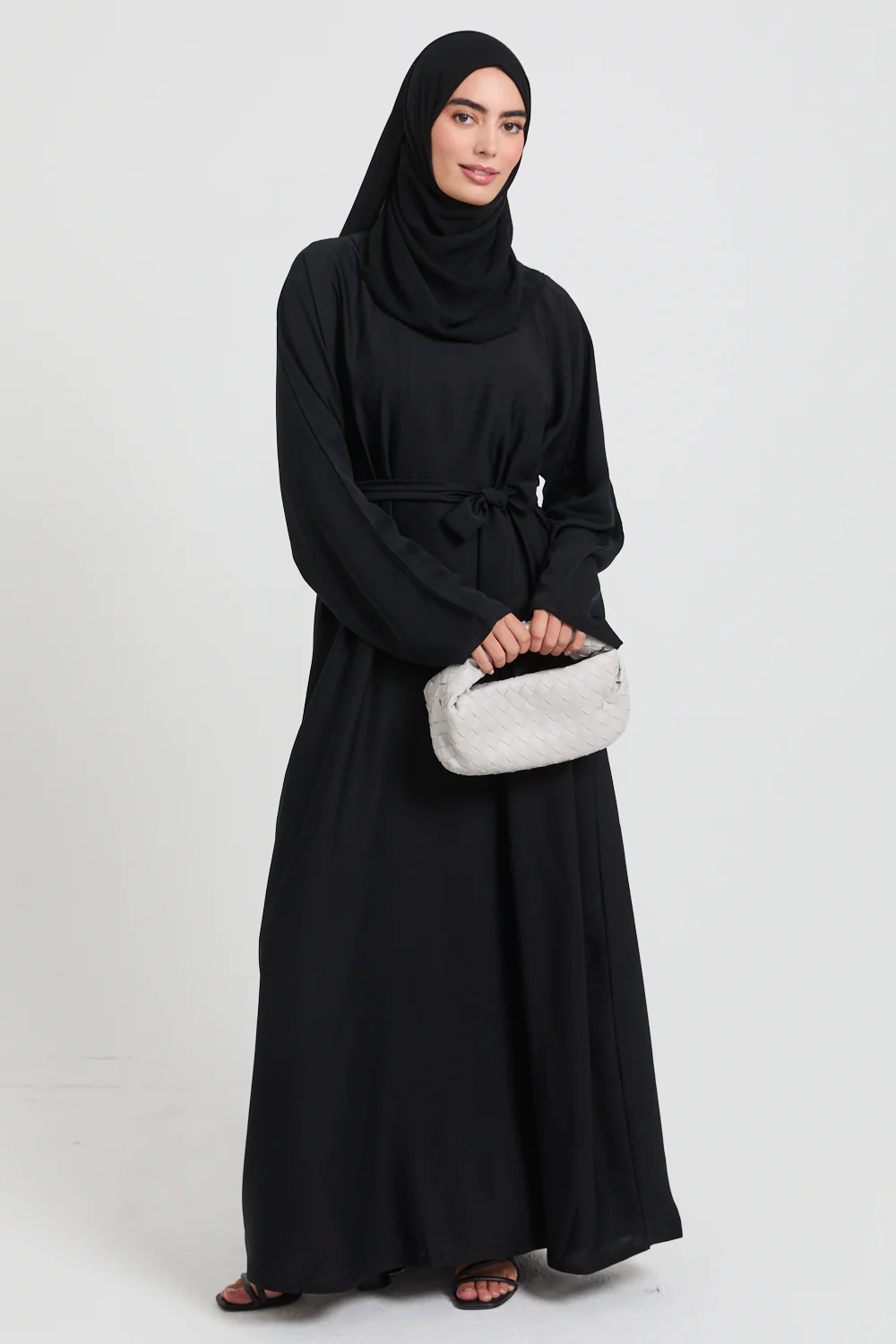 Plain Black Abaya - Image 3