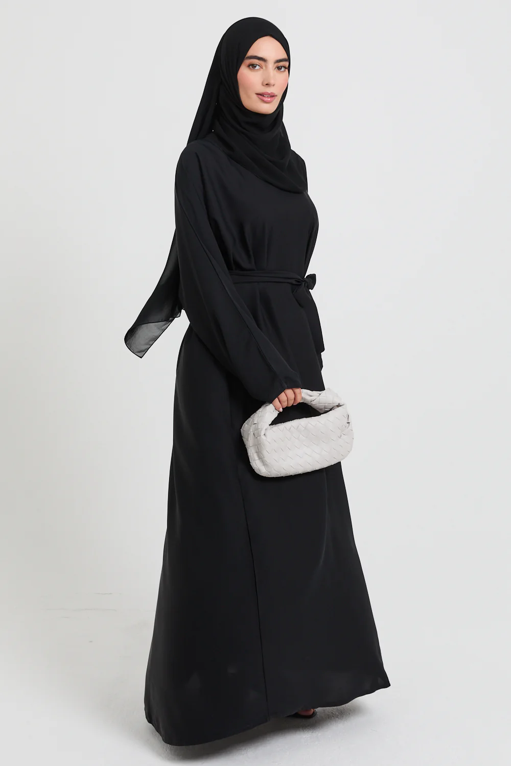 Plain Black Abaya - Image 9