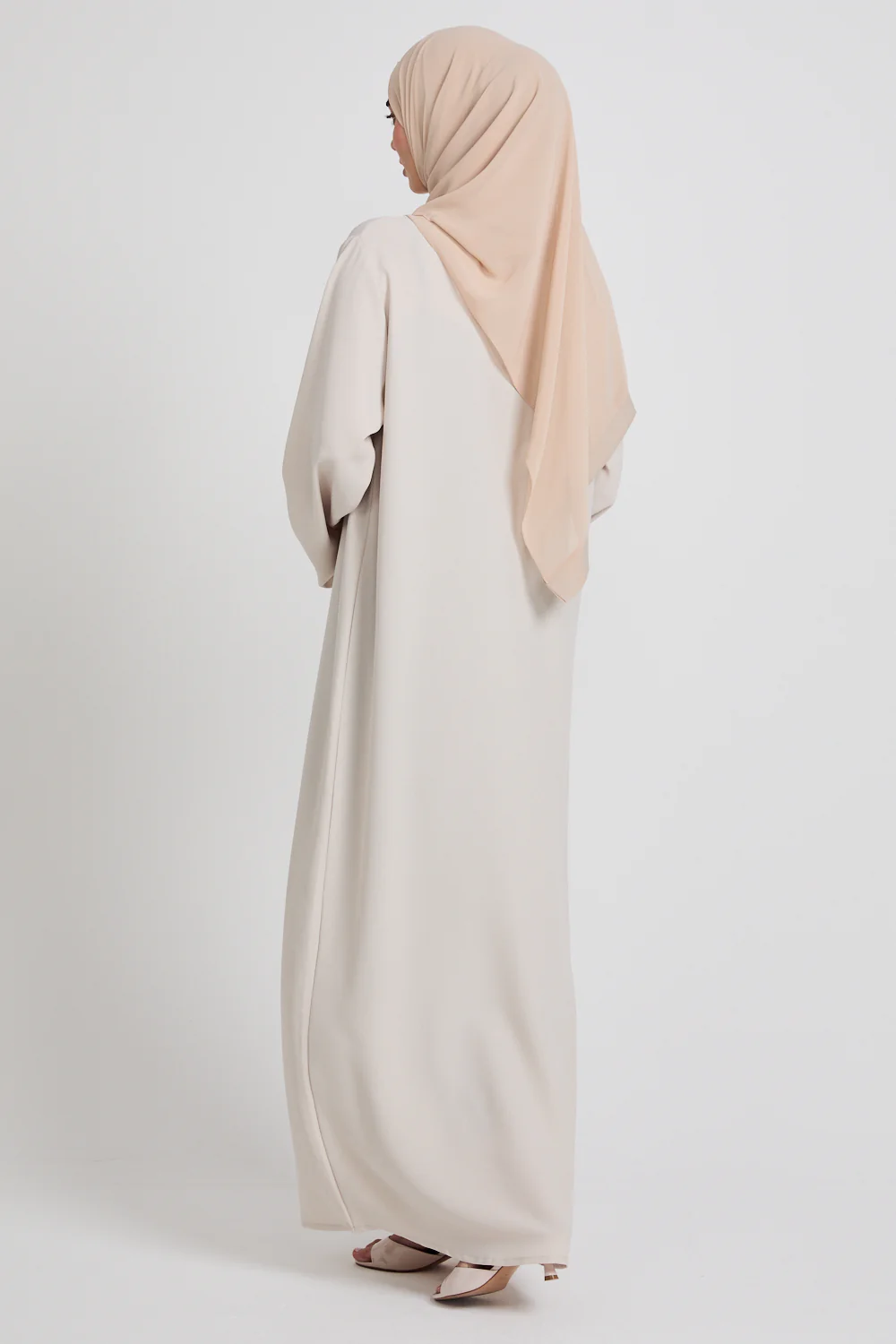 Plus Size Nude Inner Slip Dress - LONG SLEEVE - Image 5