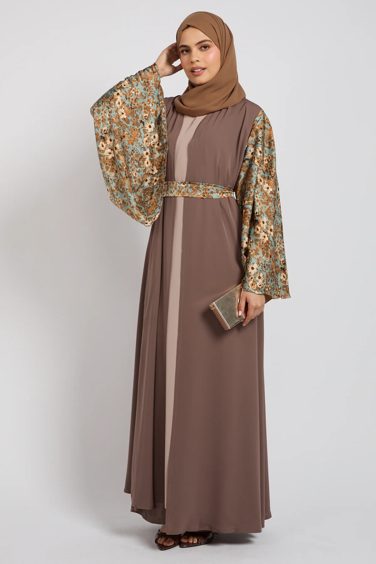 Premium Arabesque Bloom Open Abaya - LIMITED EDITION - Image 7