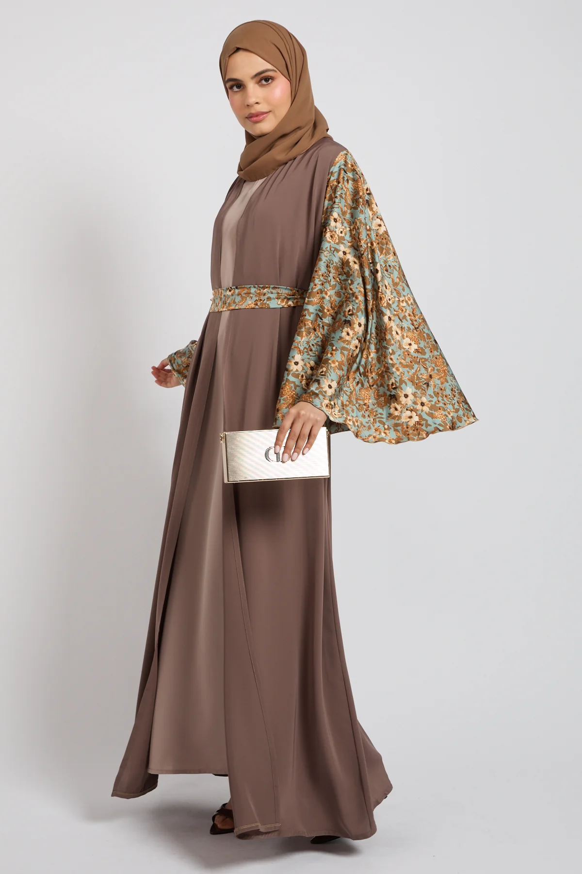 Premium Arabesque Bloom Open Abaya - LIMITED EDITION - Image 8