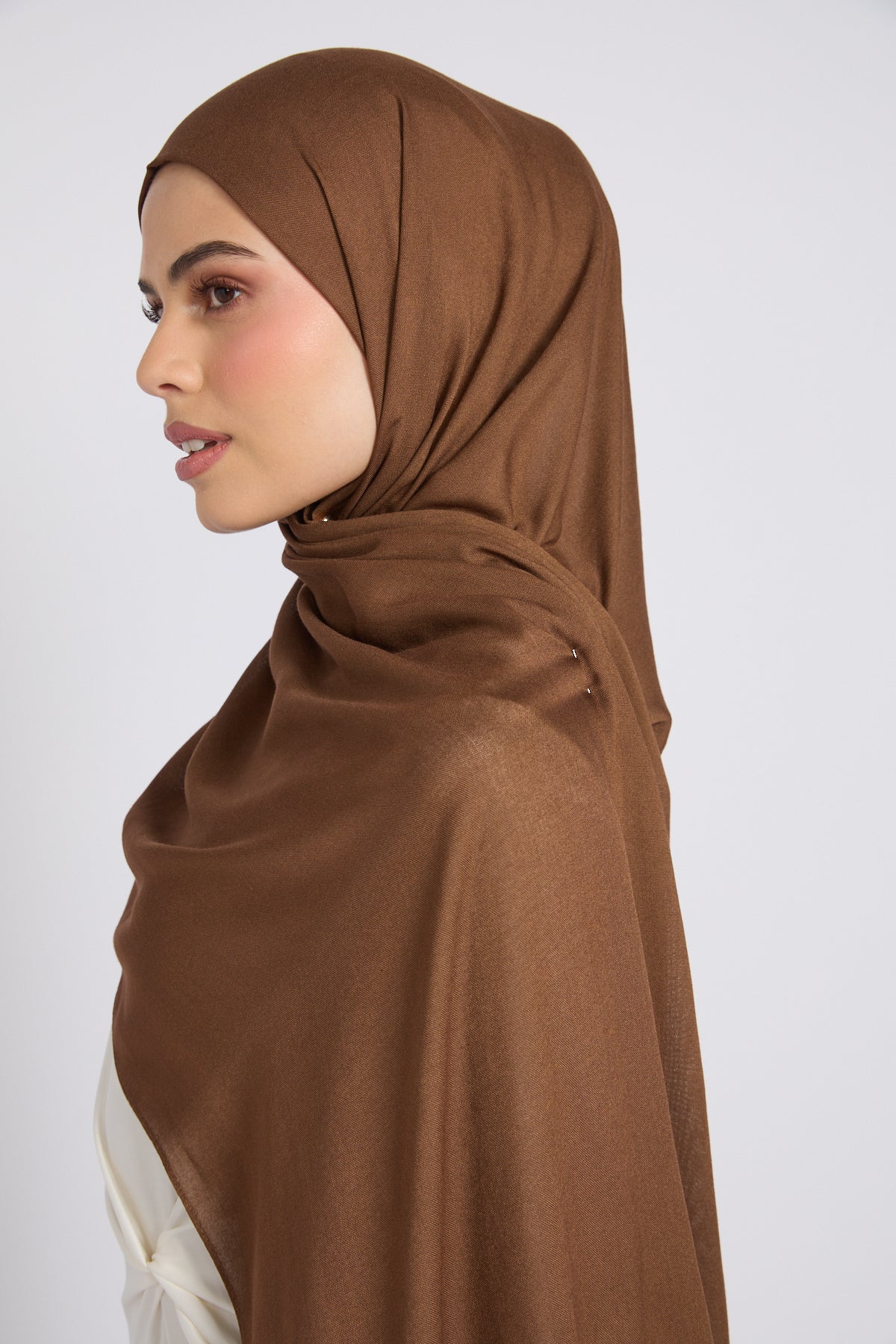 Premium Bamboo Modal Hijab - Desert Palm - Image 2