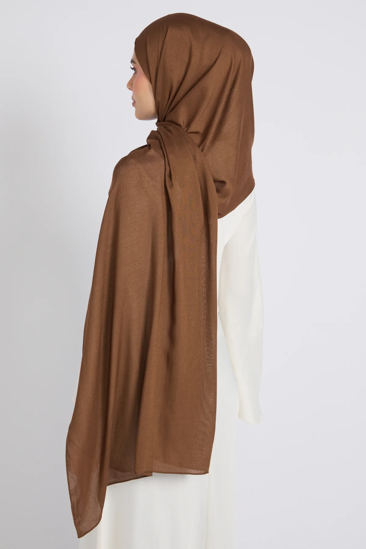 Premium Bamboo Modal Hijab - Desert Palm - Image 3