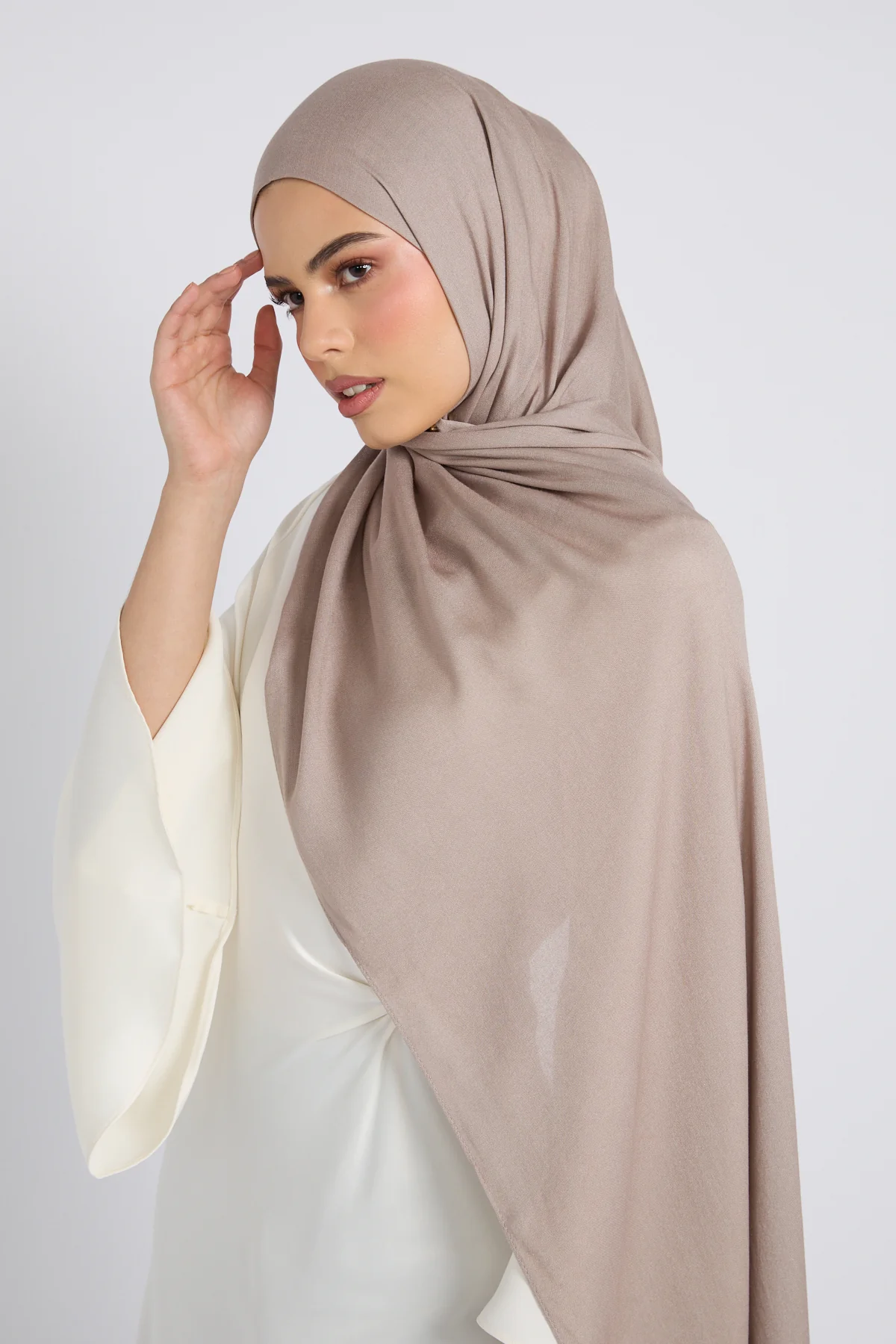 Premium Bamboo Modal Hijab - Dove - Image 4