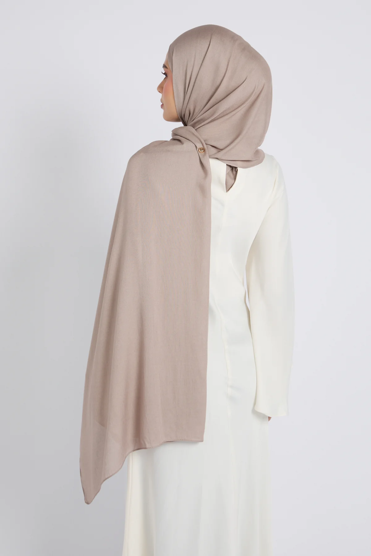Premium Bamboo Modal Hijab - Dove - Image 7