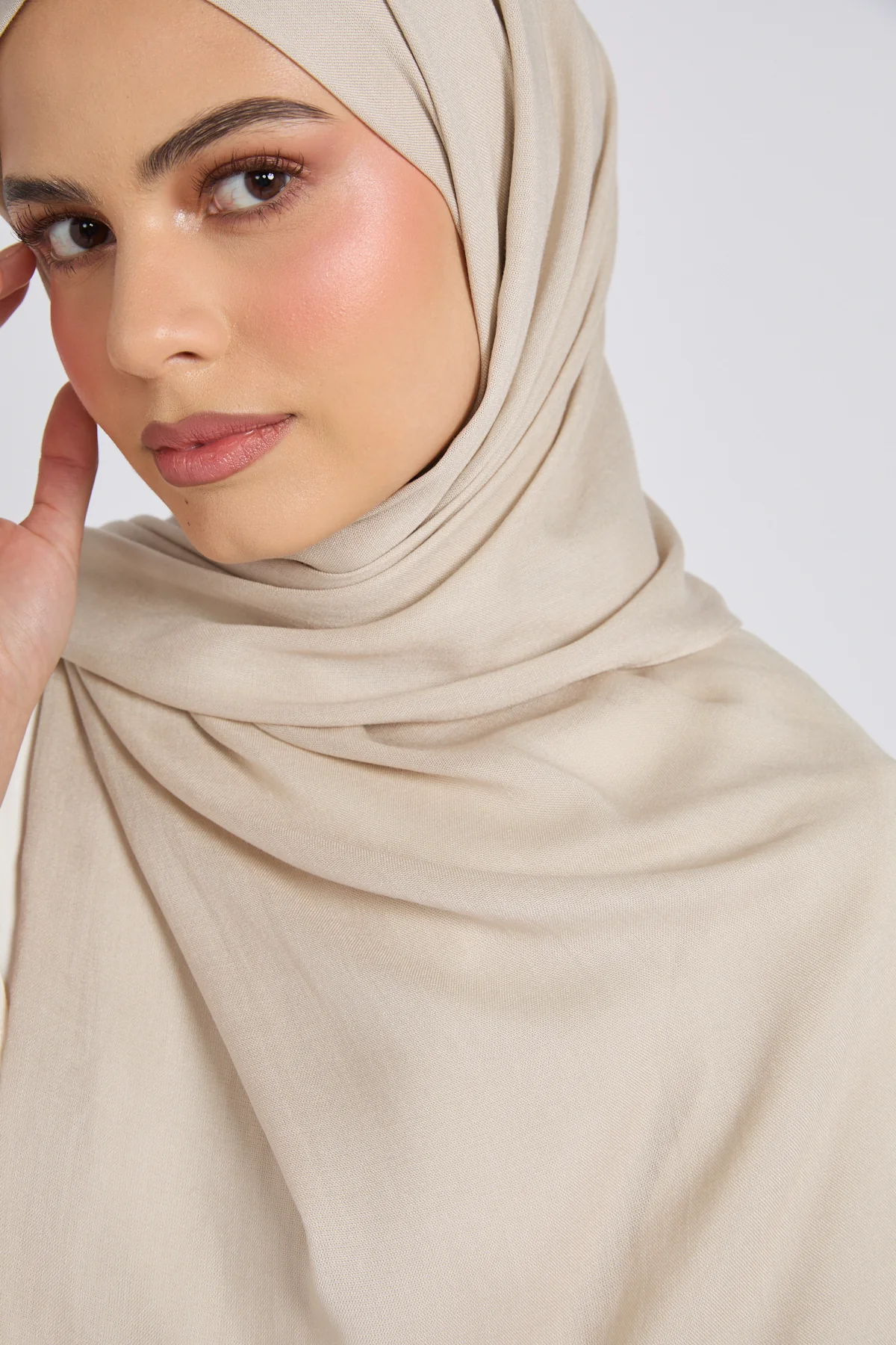 Premium Bamboo Modal Hijab - French Oak - Image 4