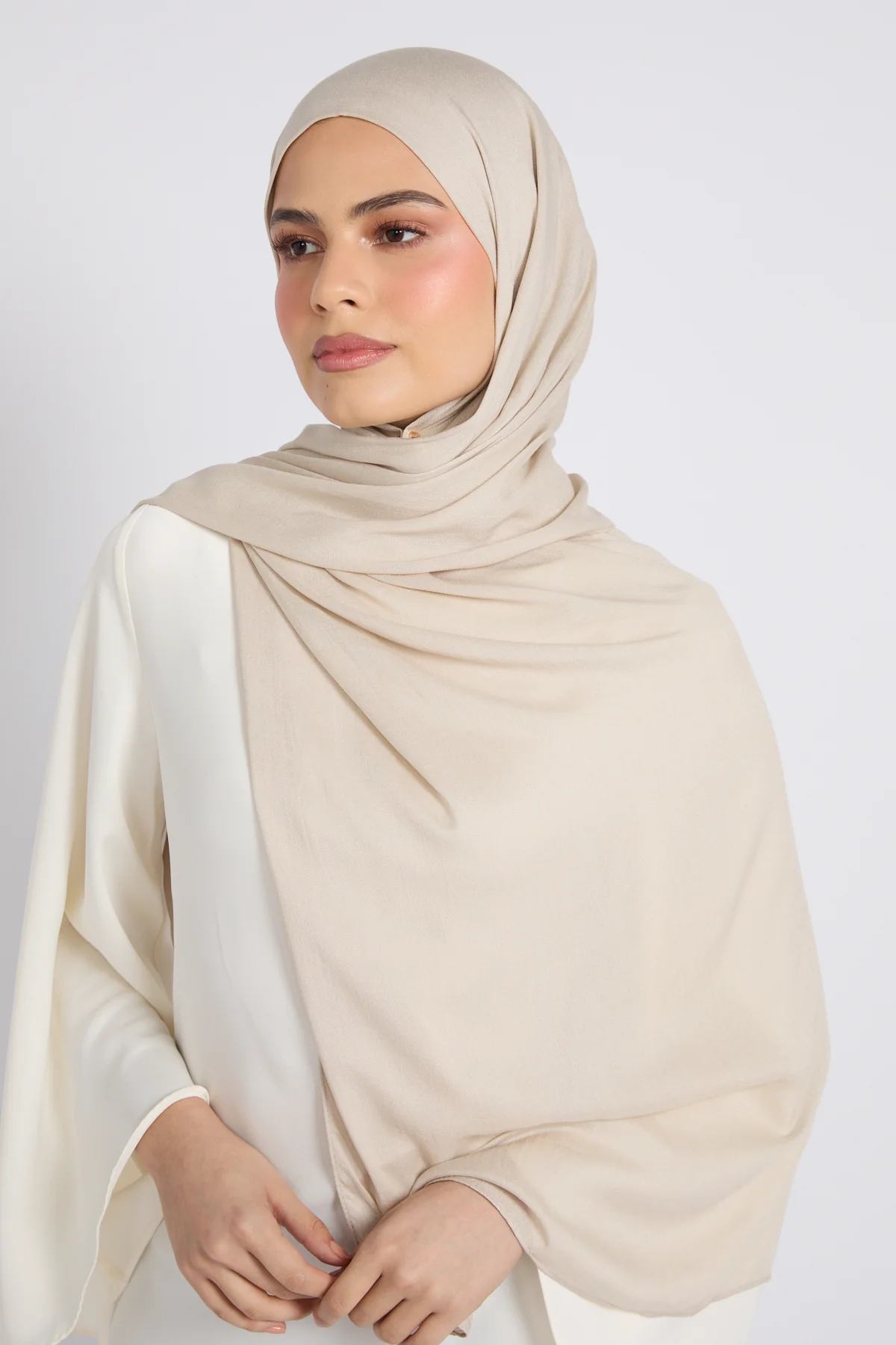 Premium Bamboo Modal Hijab - French Oak - Image 5