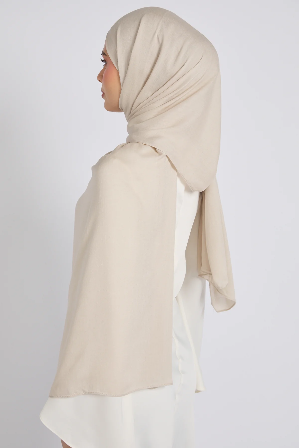 Premium Bamboo Modal Hijab - French Oak - Image 6