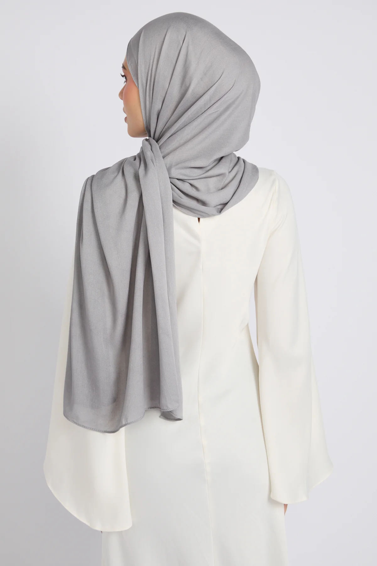 Premium Bamboo Modal Hijab - Moon Mist - Image 5