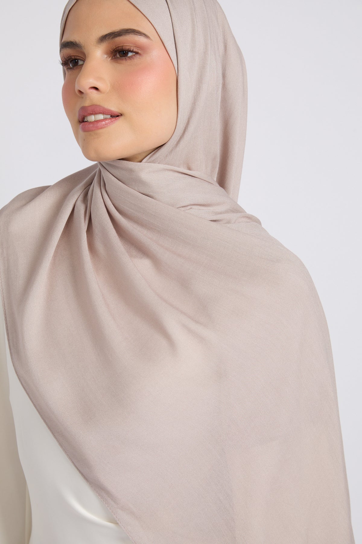 Premium Bamboo Modal Hijab - Pumice Stone - Image 2