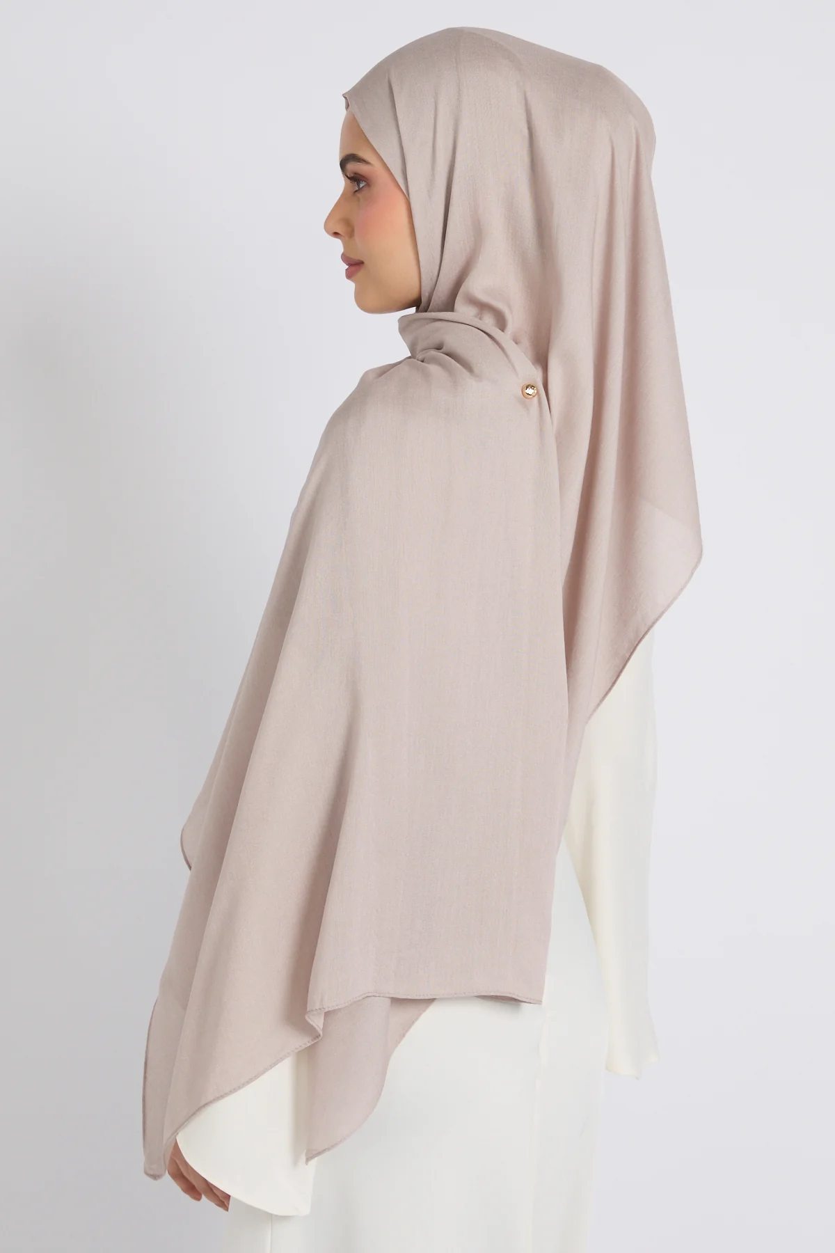 Premium Bamboo Modal Hijab - Pumice Stone - Image 3