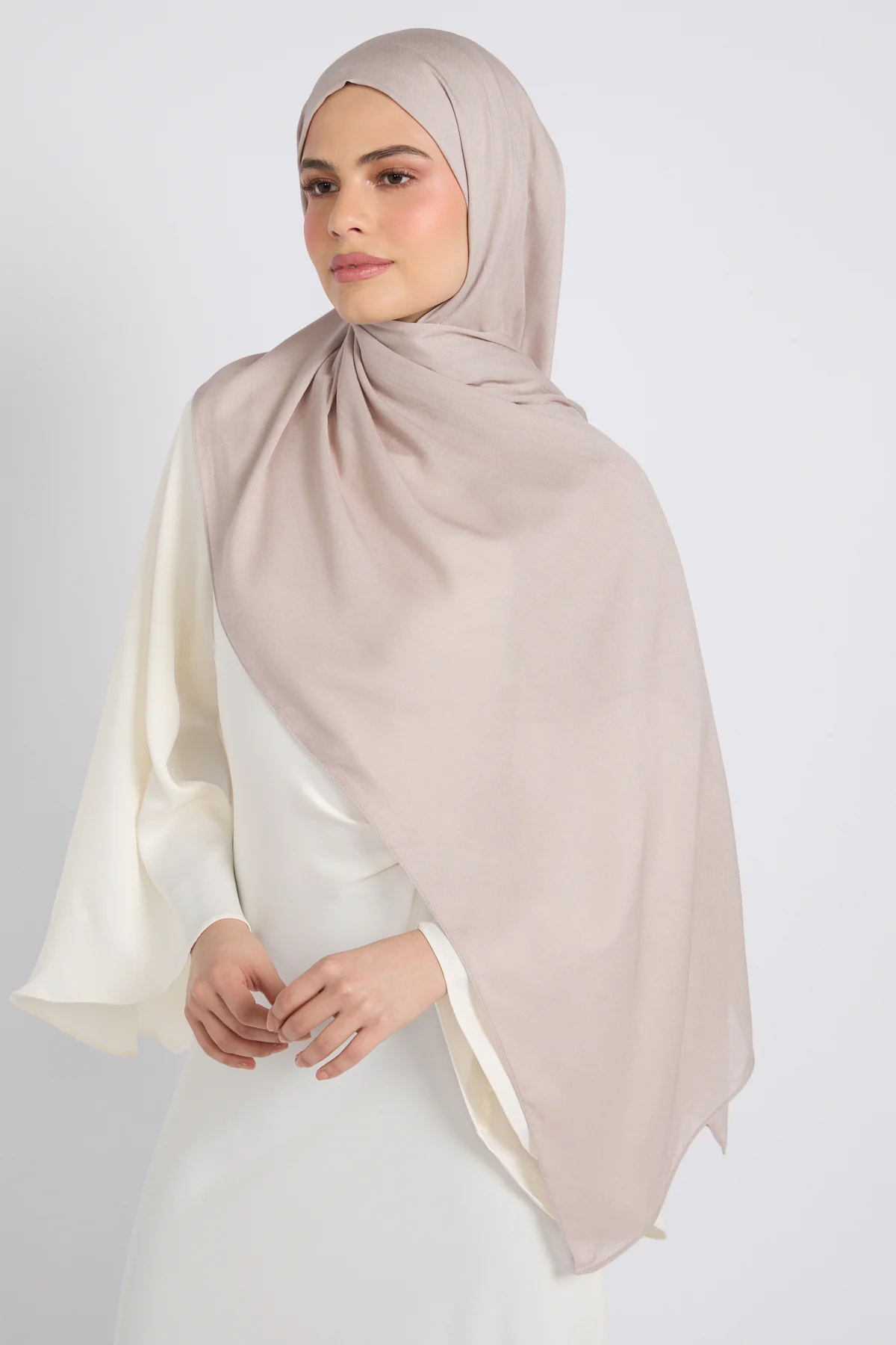 Premium Bamboo Modal Hijab - Pumice Stone - Image 5