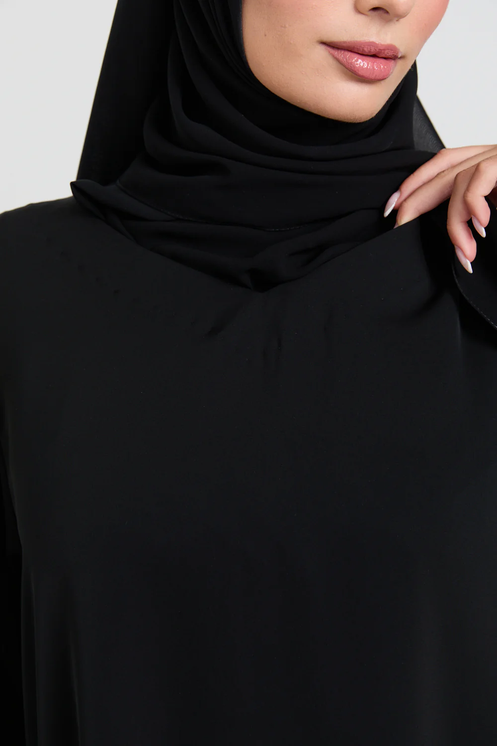 Premium Black Nidha Inner Slip Dress - LONG SLEEVE - Image 2
