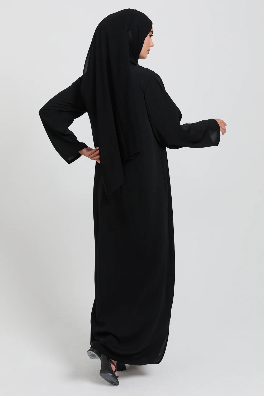 Premium Black Nidha Inner Slip Dress - LONG SLEEVE - Image 8