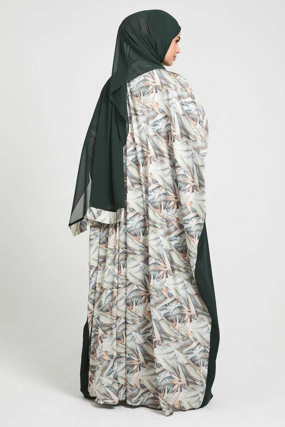 Premium Botanical Breeze Open Bisht – Deep Forest - LIMITED EDITION - Image 2