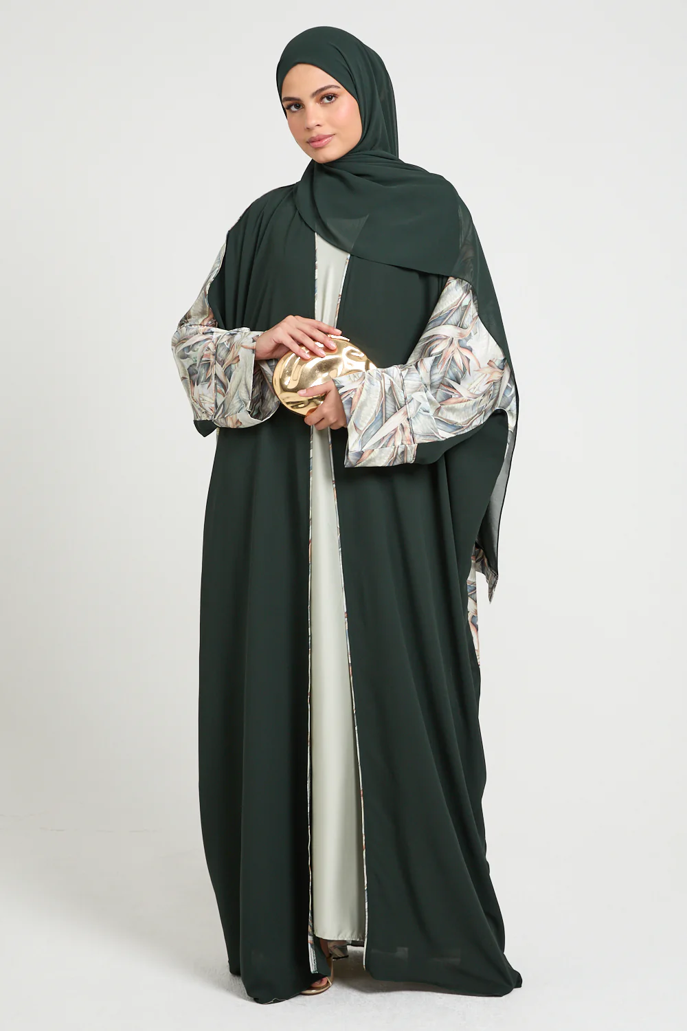 Premium Botanical Breeze Open Bisht – Deep Forest - LIMITED EDITION - Image 9