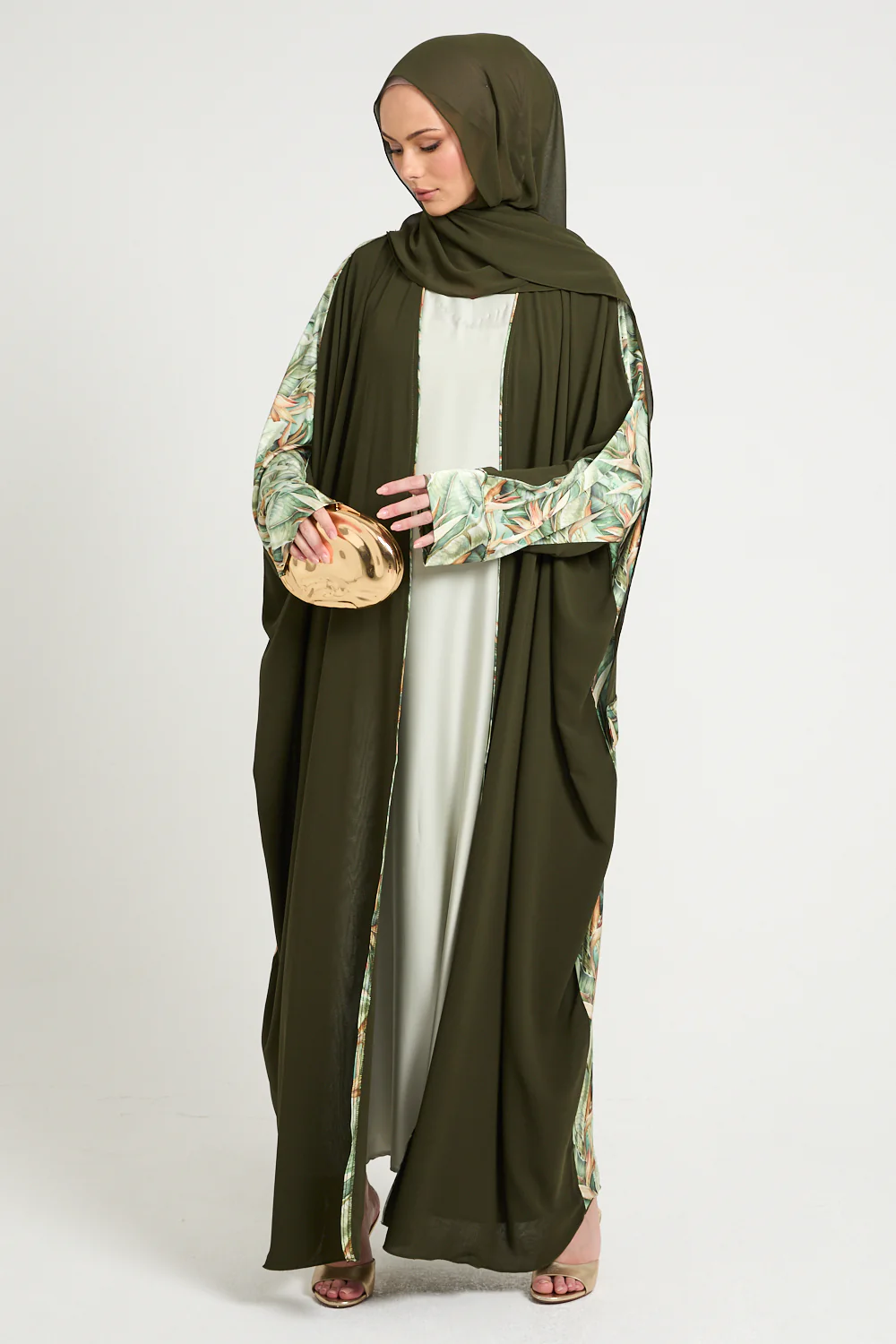 Premium Botanical Breeze Open Bisht – Tropical Moss - LIMITED EDITION - Image 6