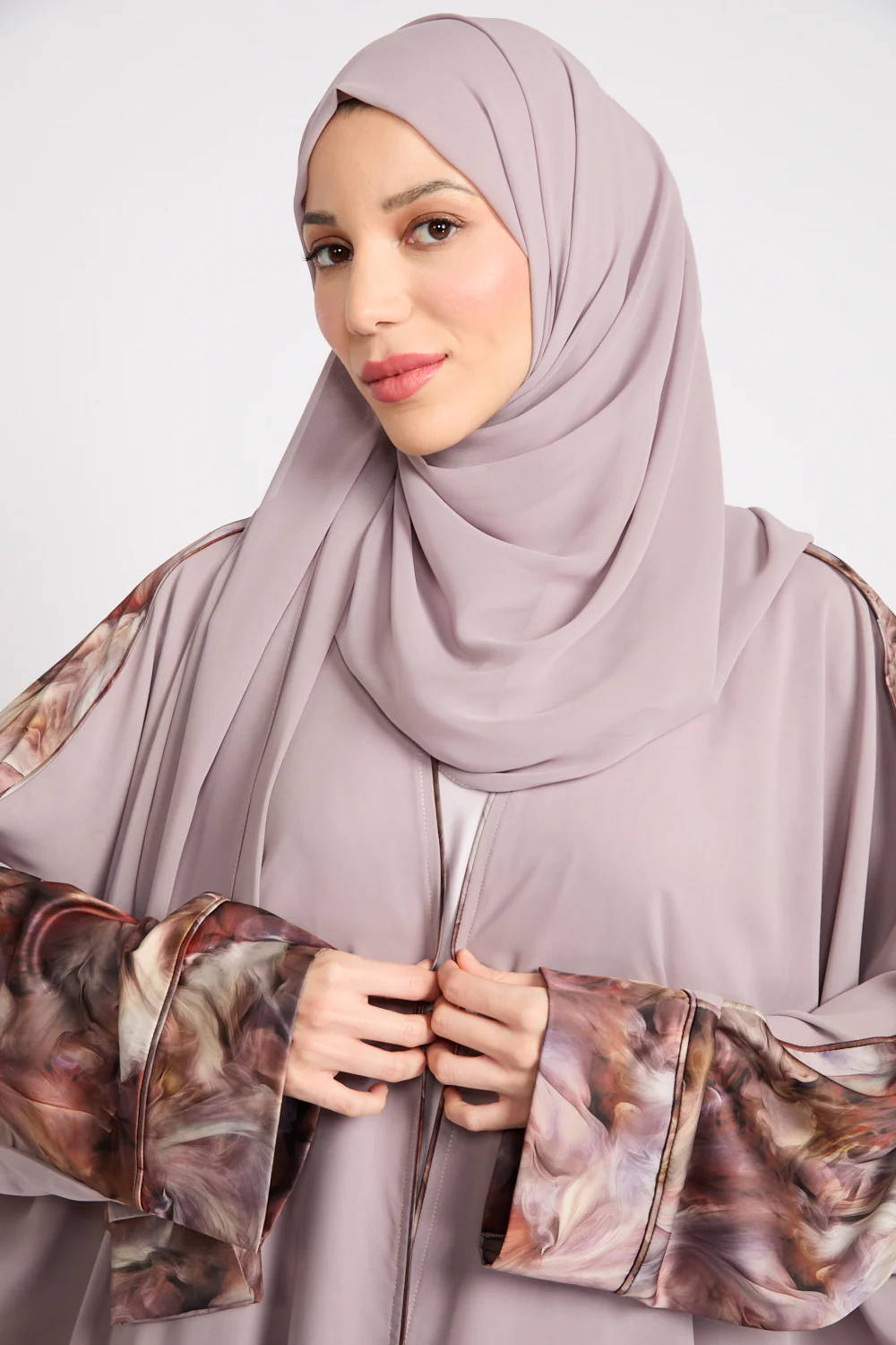 Premium Café Rose Marble Open Bisht - LIMITED EDITION - Image 9