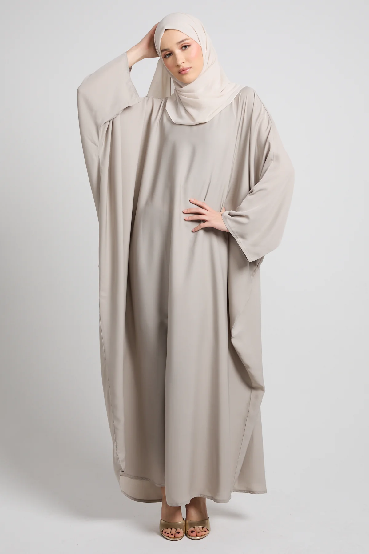 Premium Closed Farasha - Stone Beige