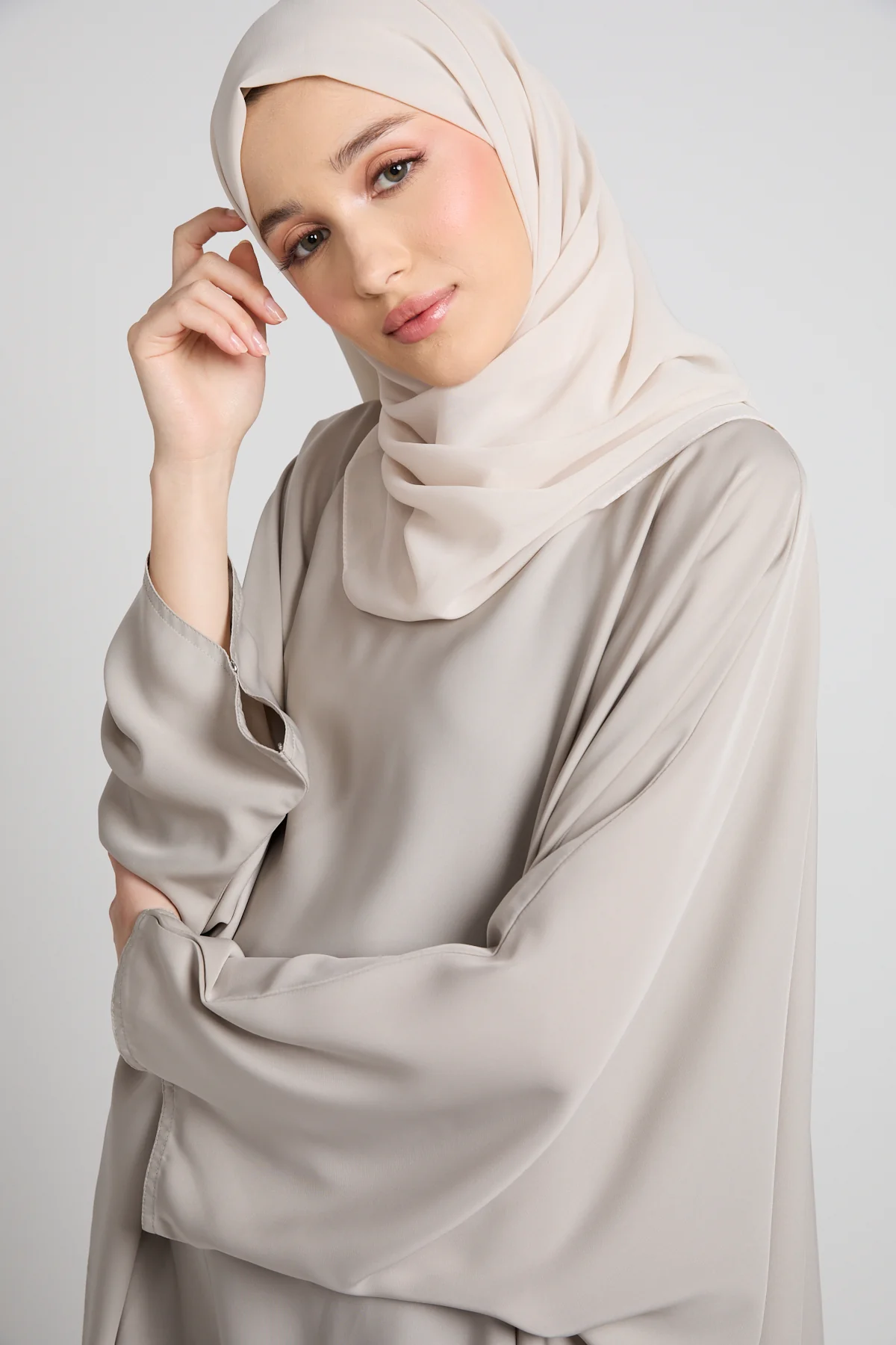 Premium Closed Farasha - Stone Beige - Image 2