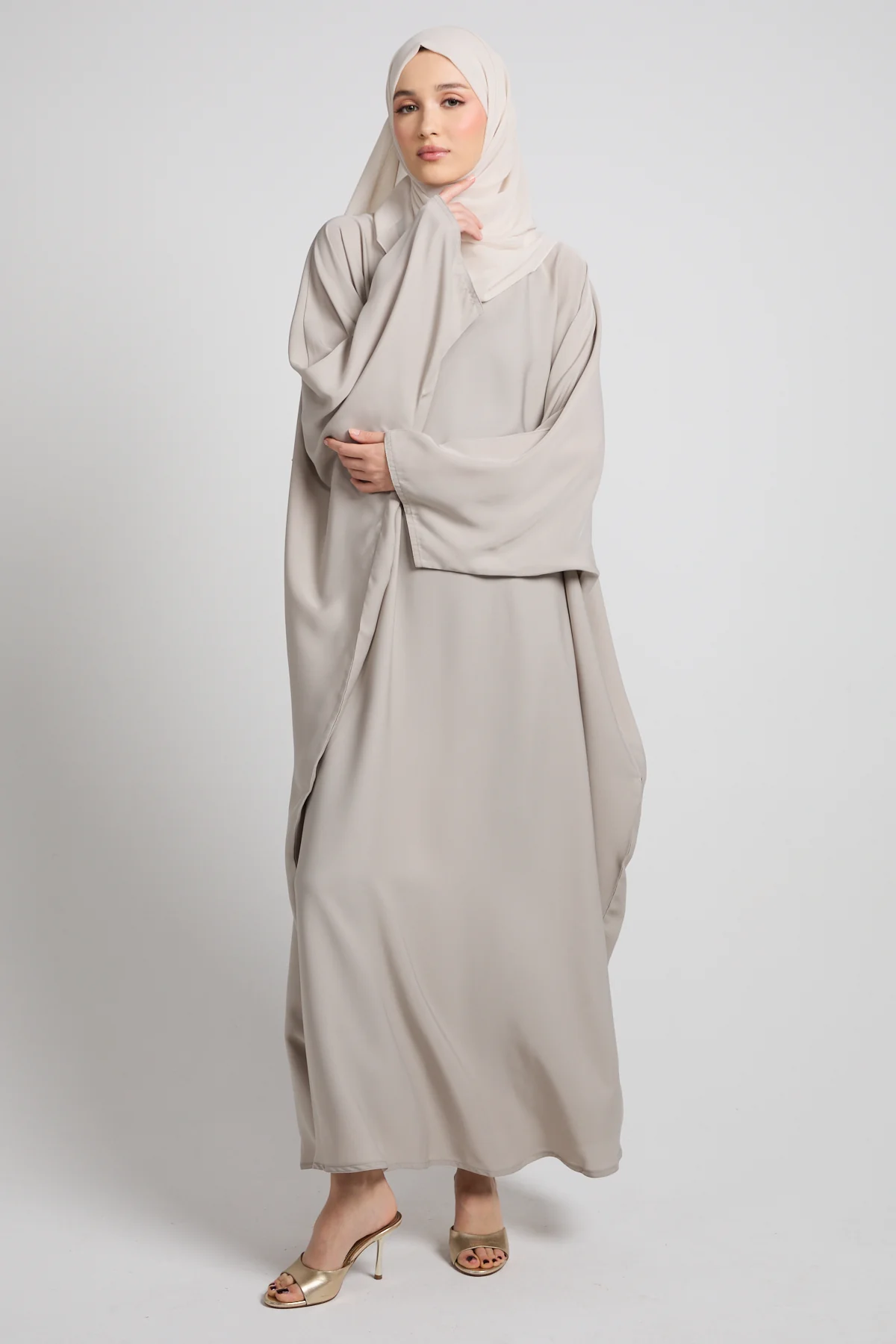 Premium Closed Farasha - Stone Beige - Image 4