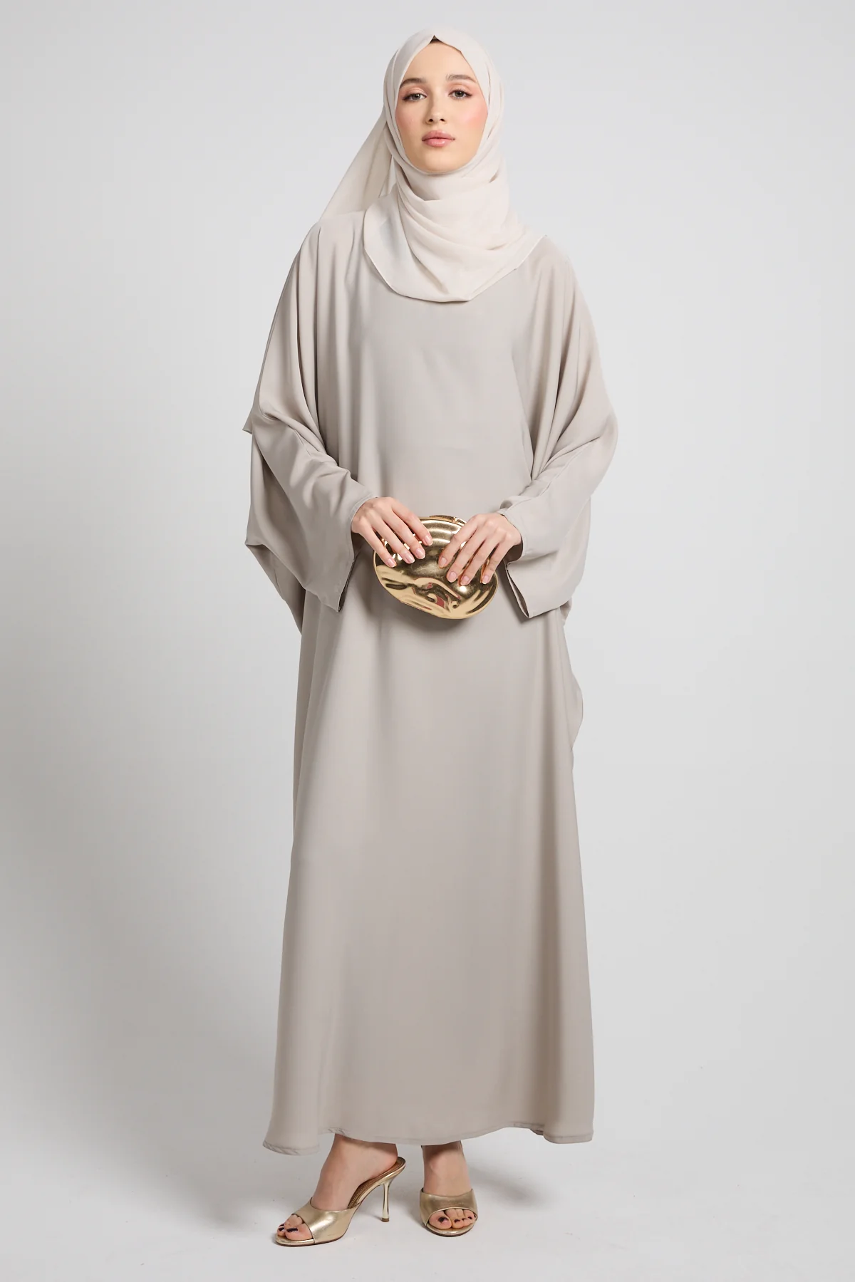 Premium Closed Farasha - Stone Beige - Image 7