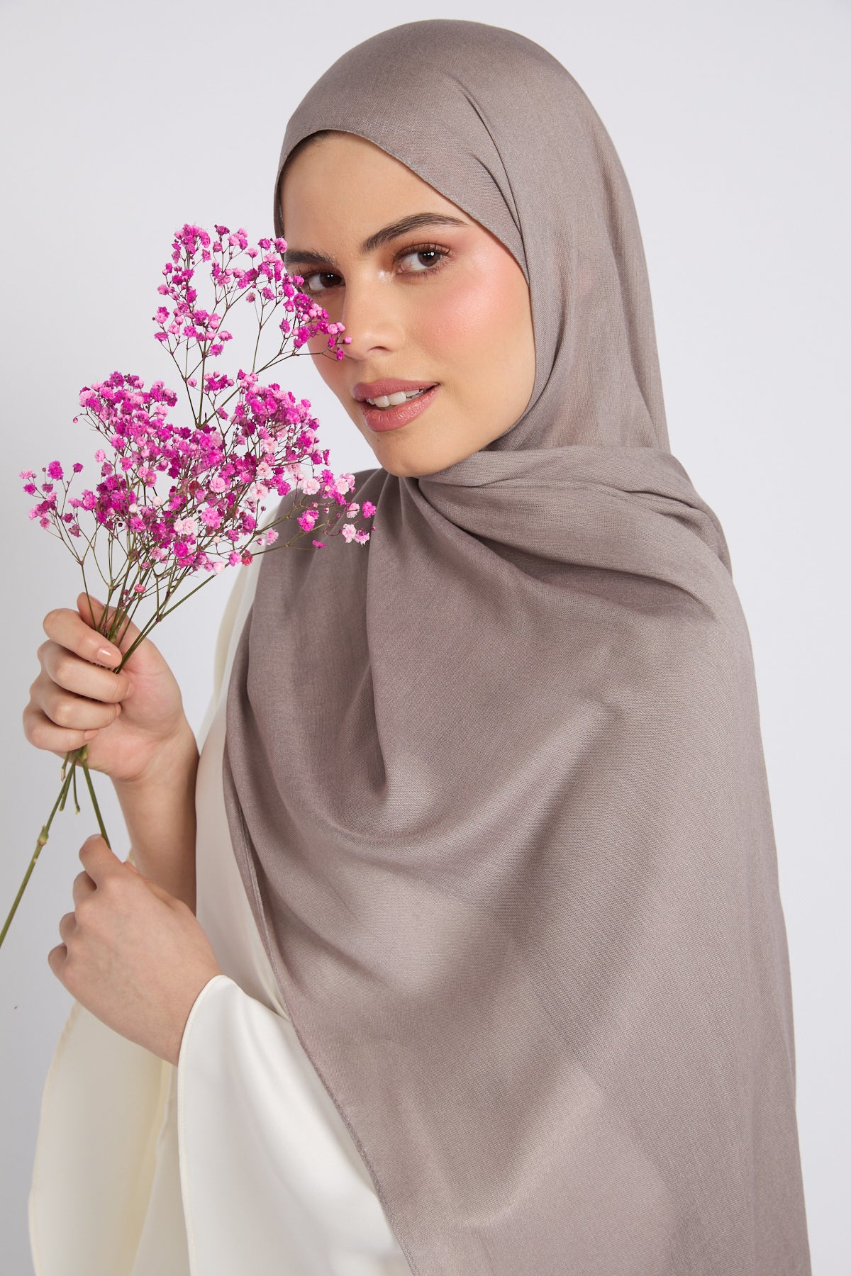 Premium Cotton Modal Hijab - December Sky