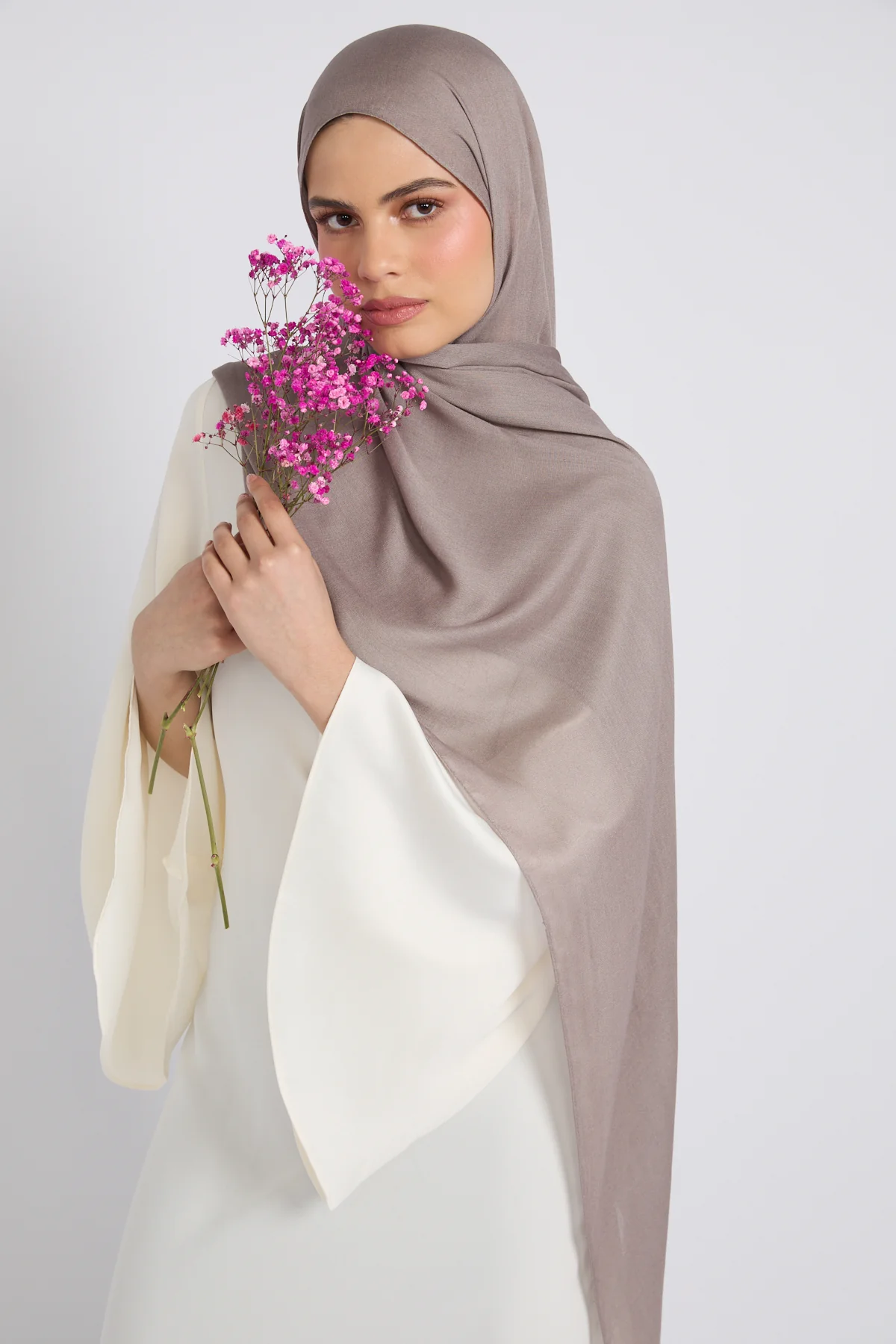 Premium Cotton Modal Hijab - December Sky - Image 4