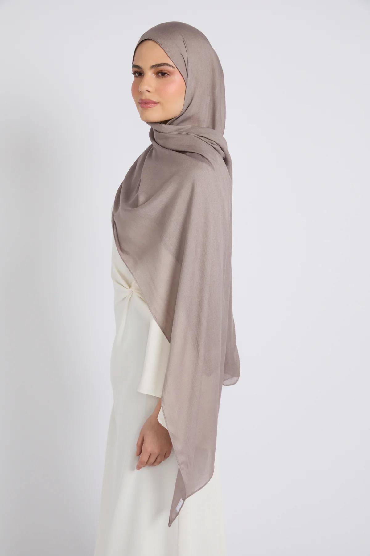 Premium Cotton Modal Hijab - December Sky - Image 7