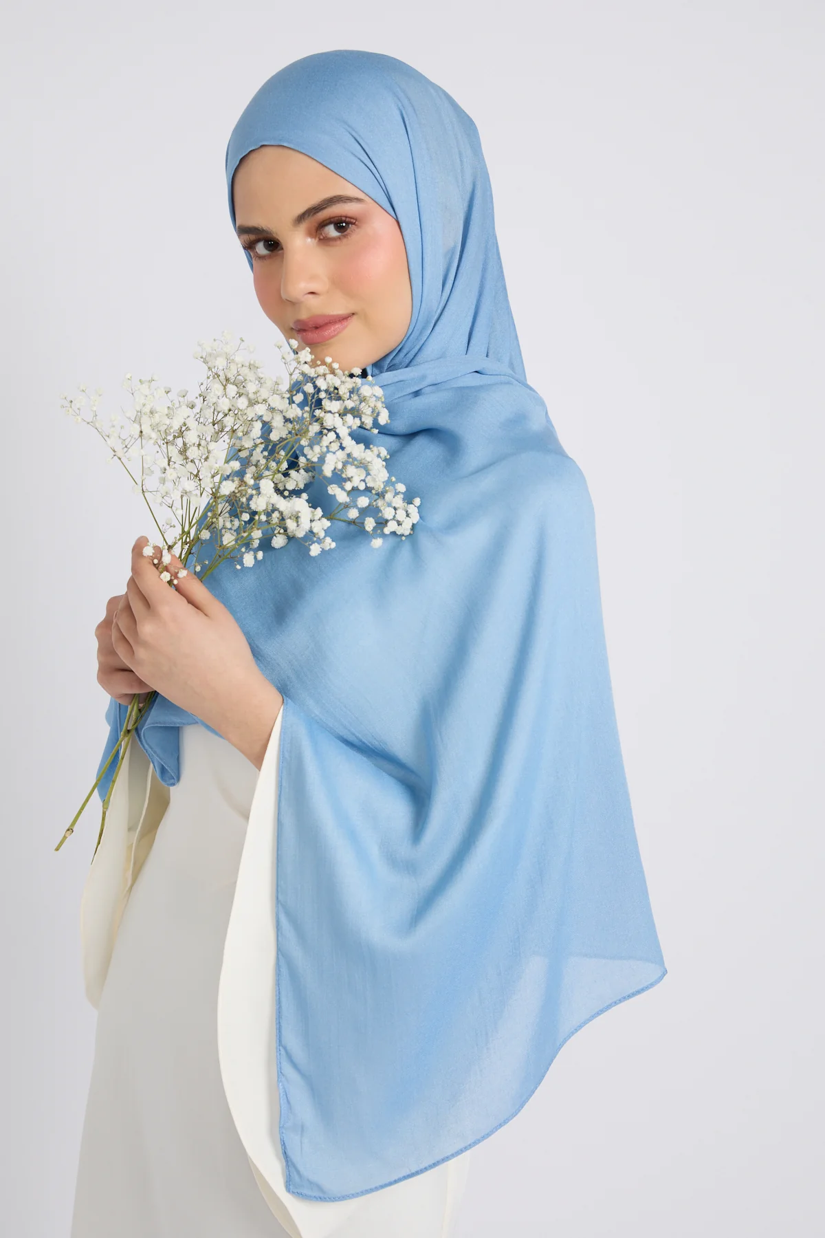 Premium Cotton Modal Hijab - Endless Sky