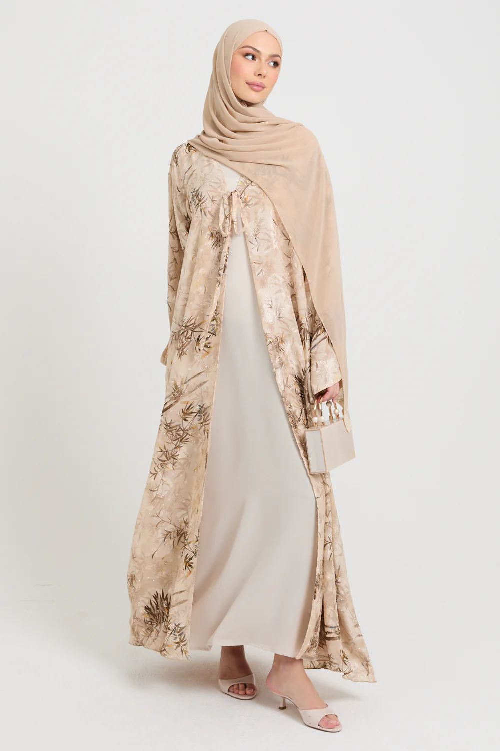 Premium Desert Bloom Open Abaya - LIMITED EDITION - Image 7